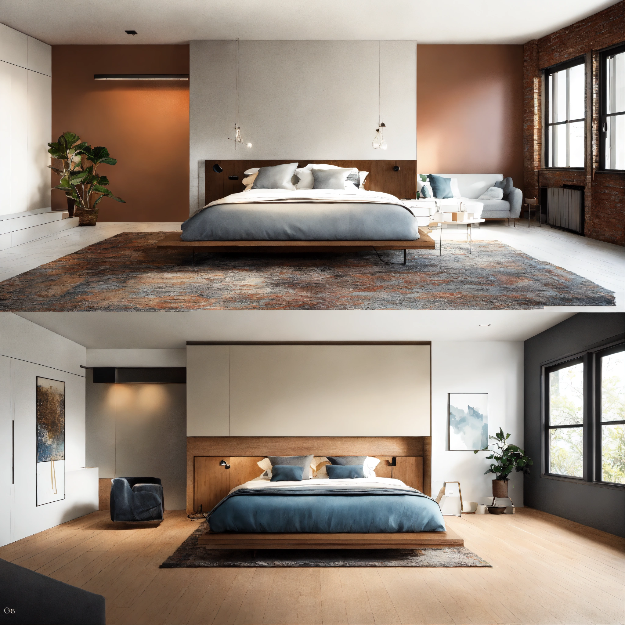 Lexica - Visualize a before and after image of an interior design ...