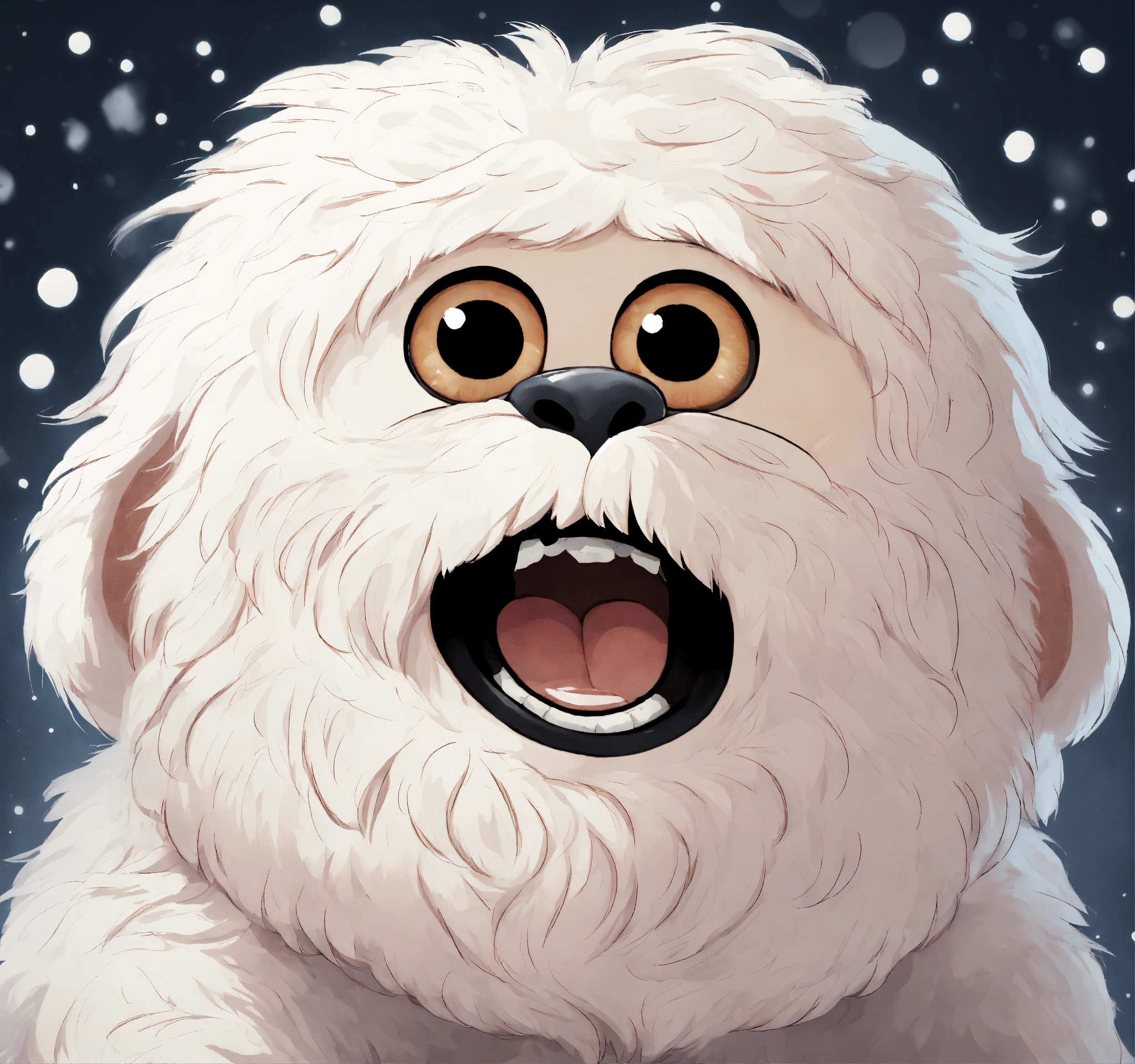 Lexica - Cute comic illustration of a wampa from star wars empire ...