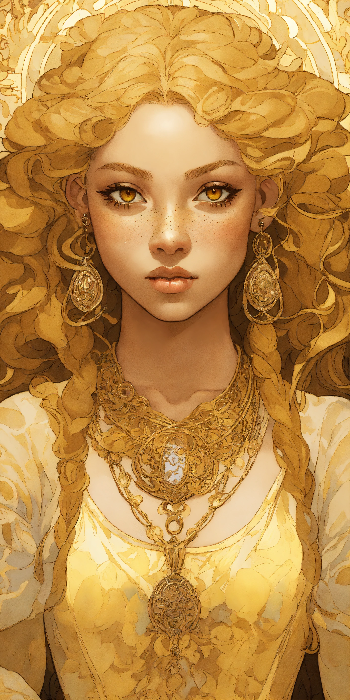 Lexica - Portrait of a young elf biracial woman with bronze skin ...