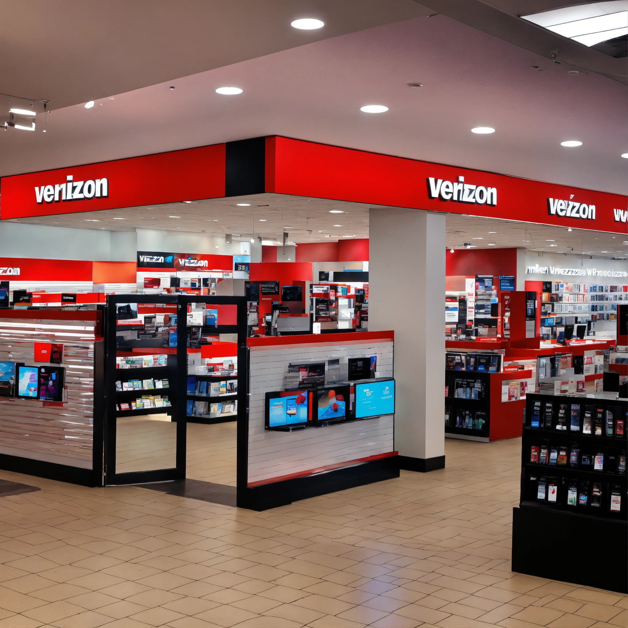 Lexica - A photo of a Verizon Wireless store. The store is located in a ...