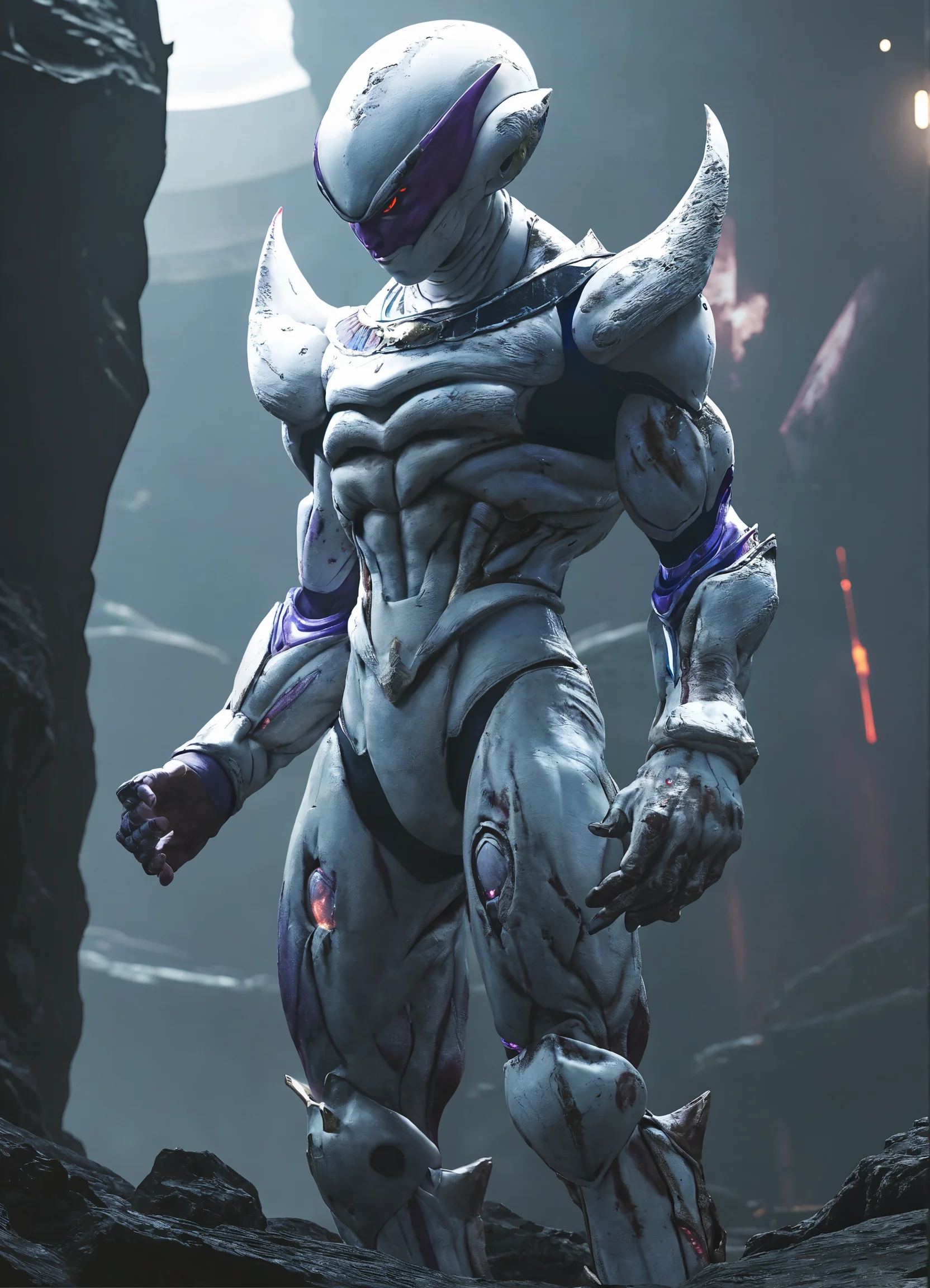 Lexica - Frieza first form extremely detailed realistic humanoid ...