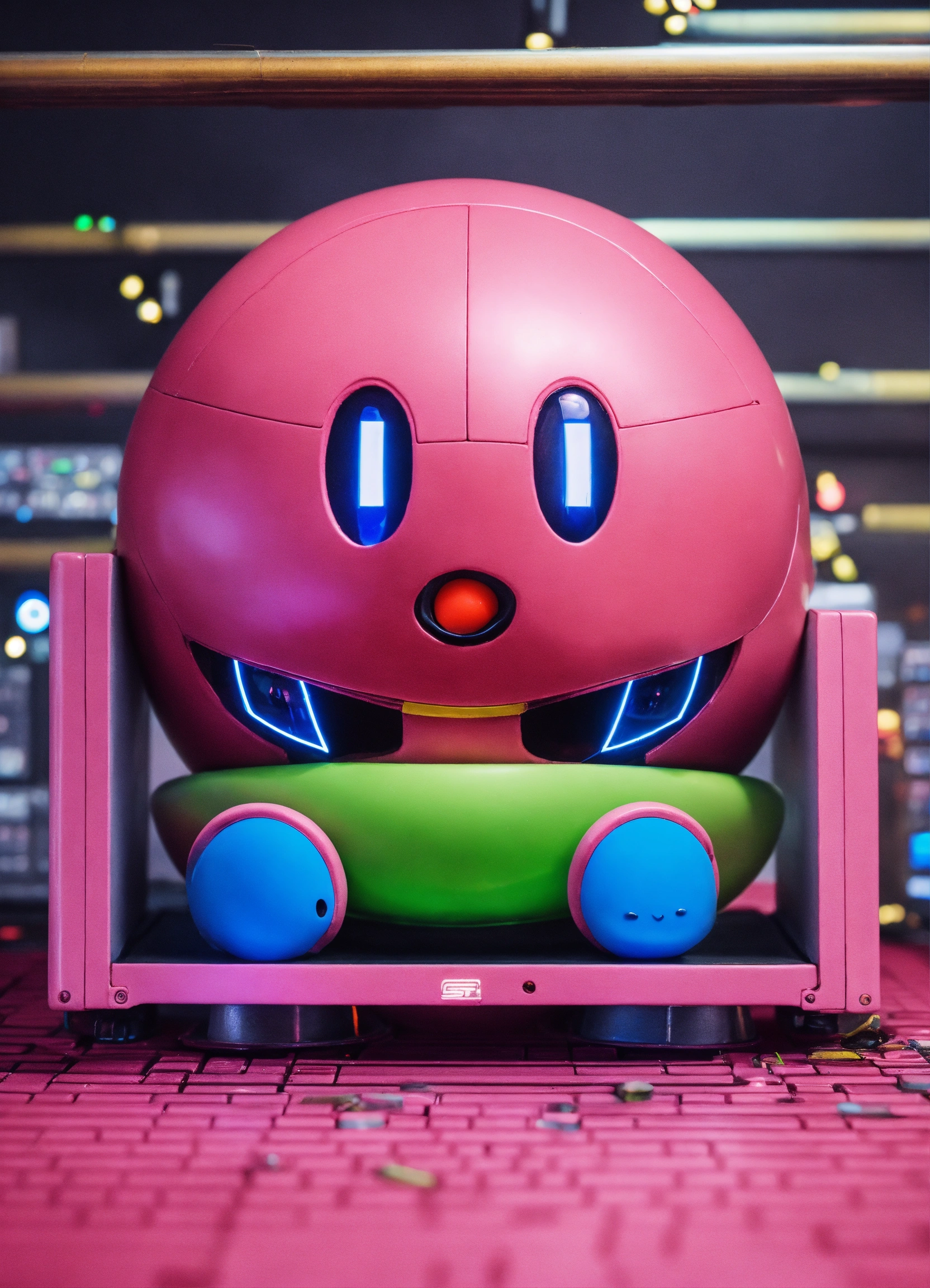Lexica - A real photo of Cute Cyber Kirby