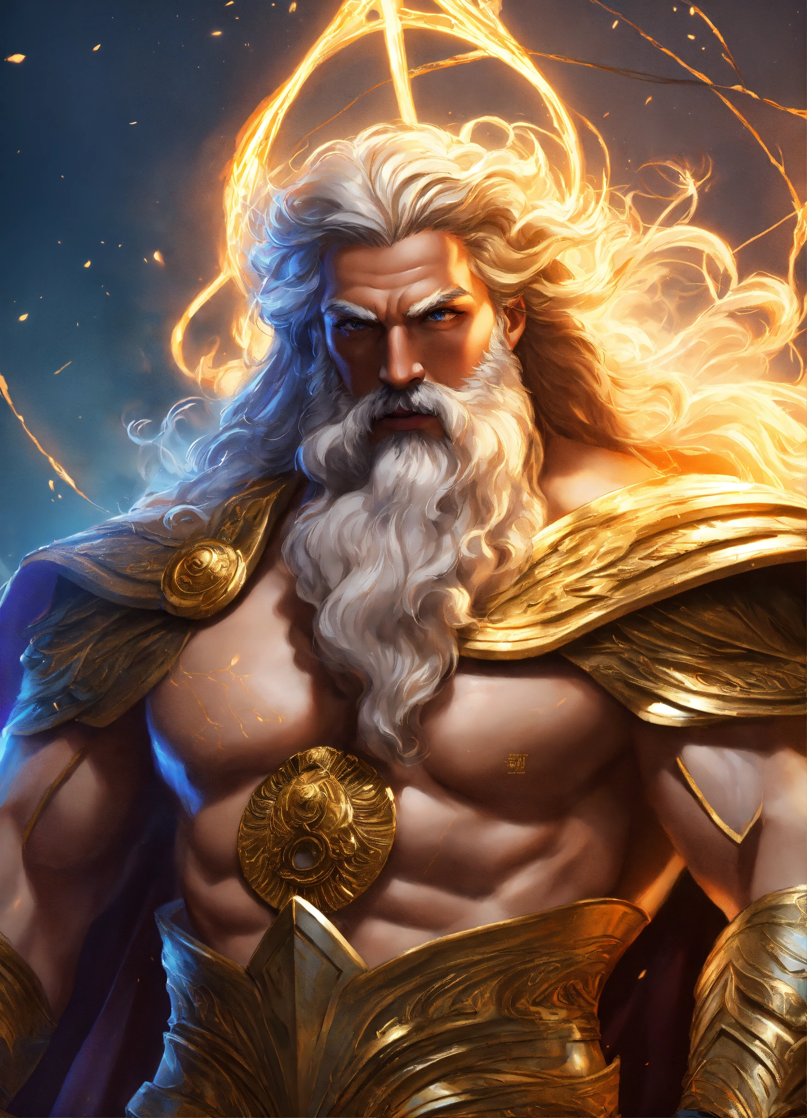 Lexica - Ultrarealistic illustration of zeus of a mythological Greek ...