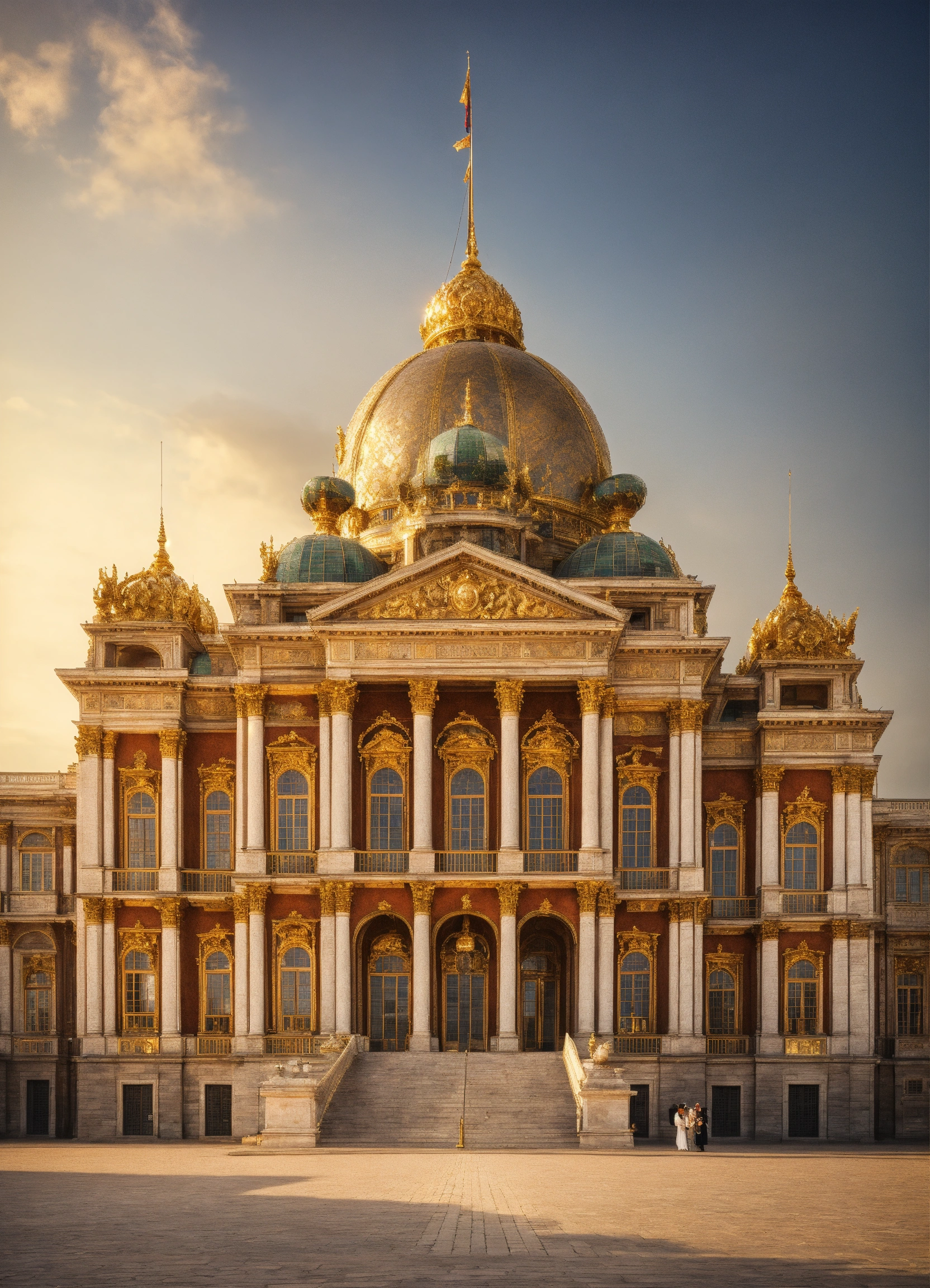 Lexica - A large beautiful royal palace with a dome