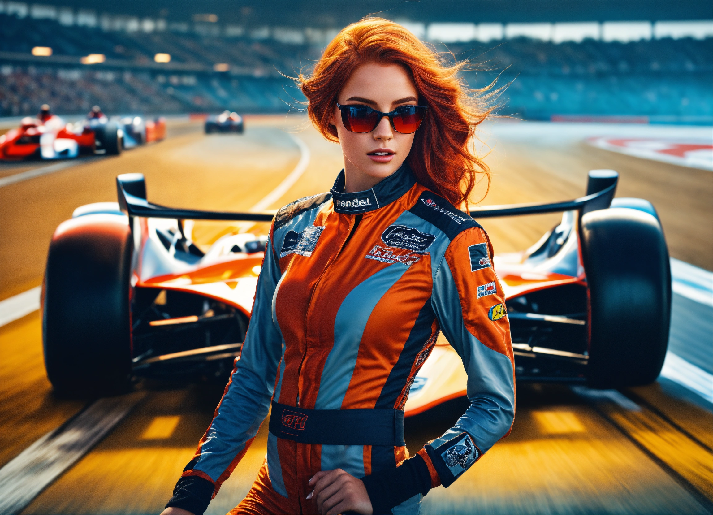 Lexica - Digital art and photorealistic picture of a Gorgeous redhead ...