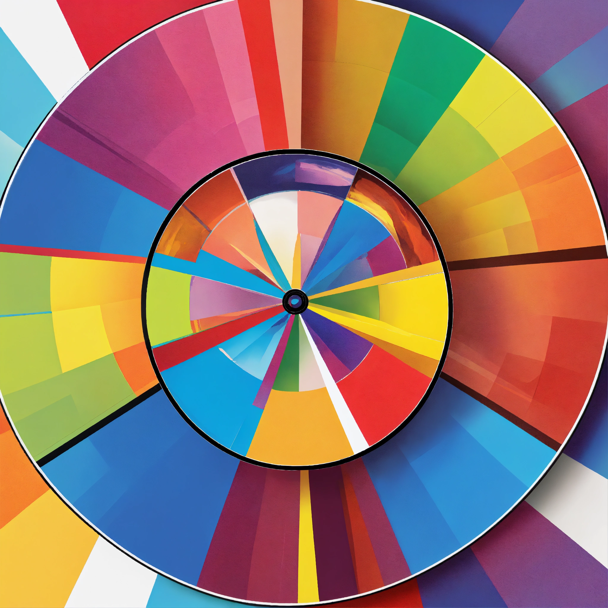 Lexica - One SIMPLE conventional color-wheel in 'white background' in ...