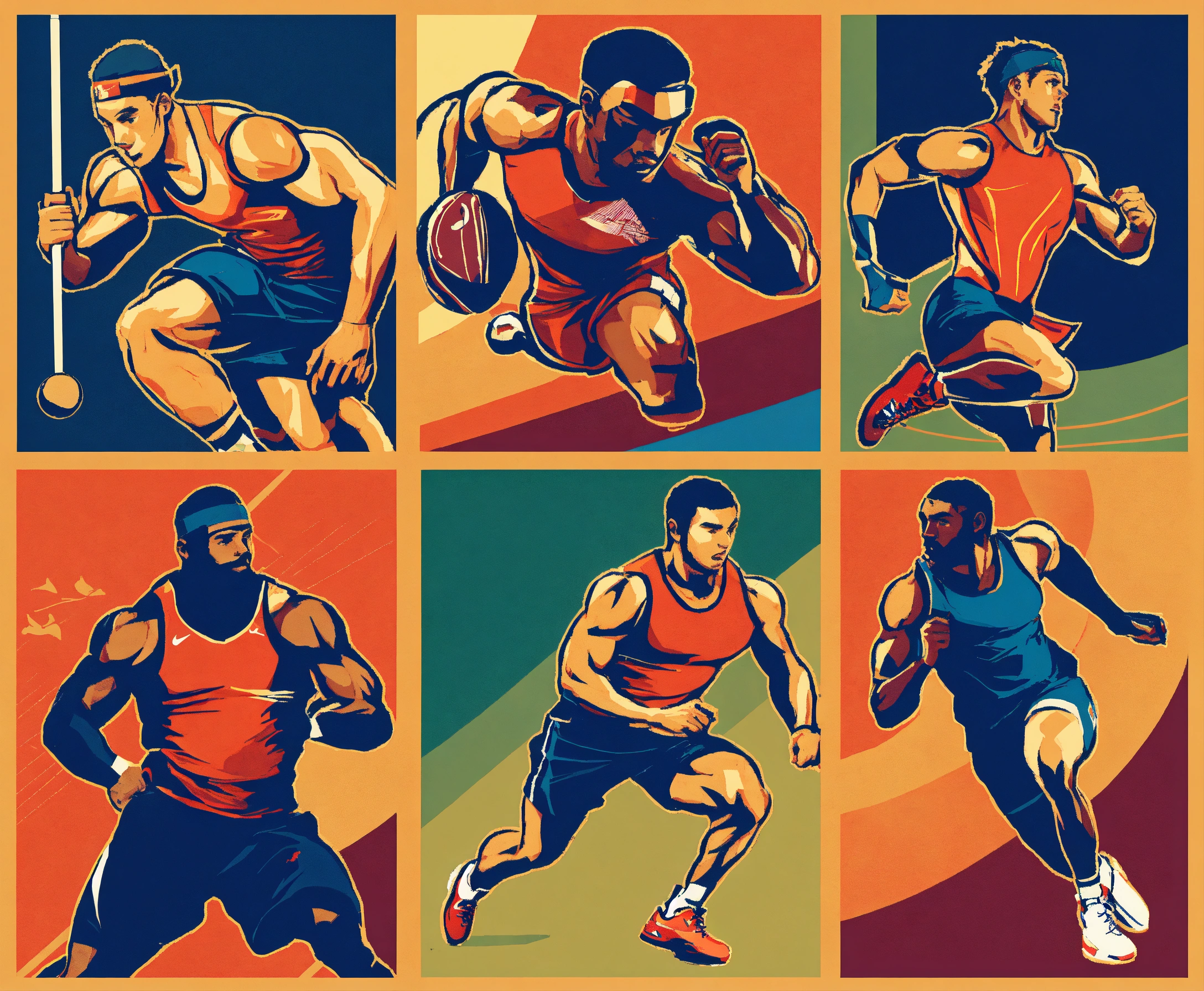 Lexica - Create an image of a versatile athlete excelling in various ...