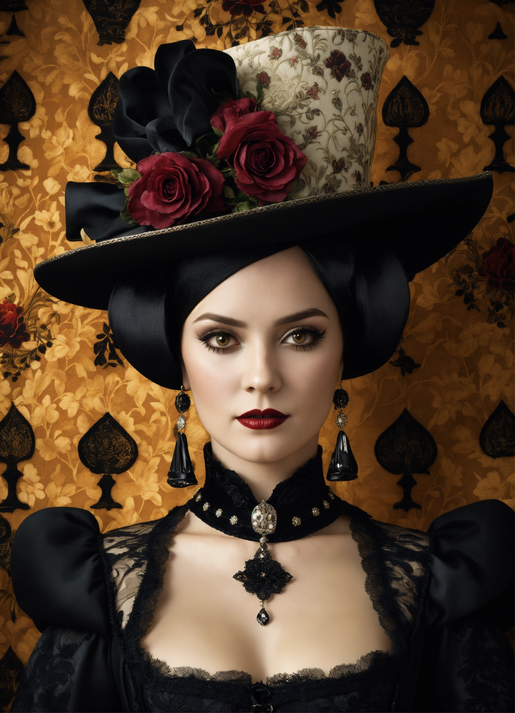 Lexica - Elaborate Gothic Wednesday Adams queen of spades aged 39 years ...