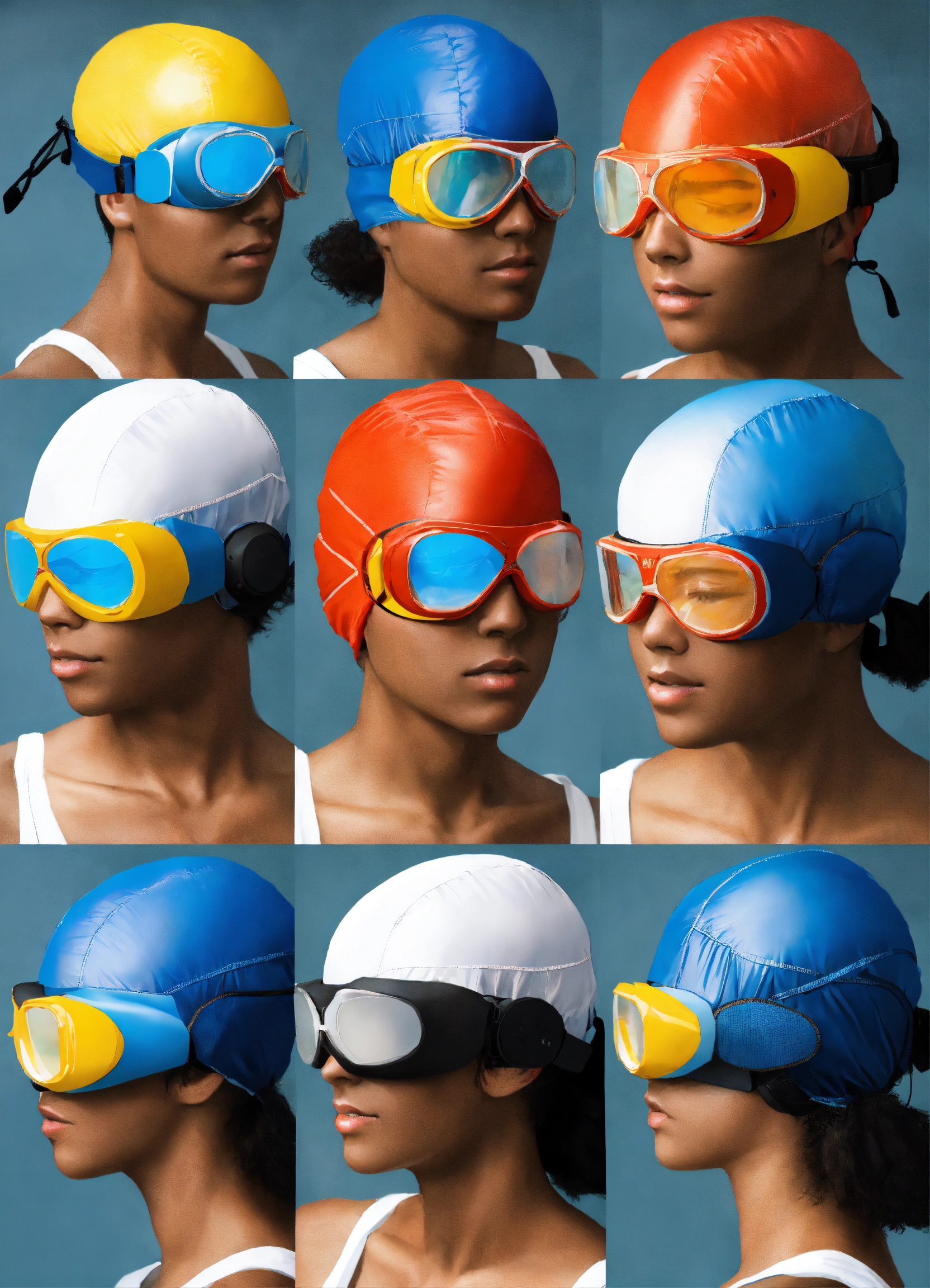 Lexica Side view image, how head gear wraps around the head, use
