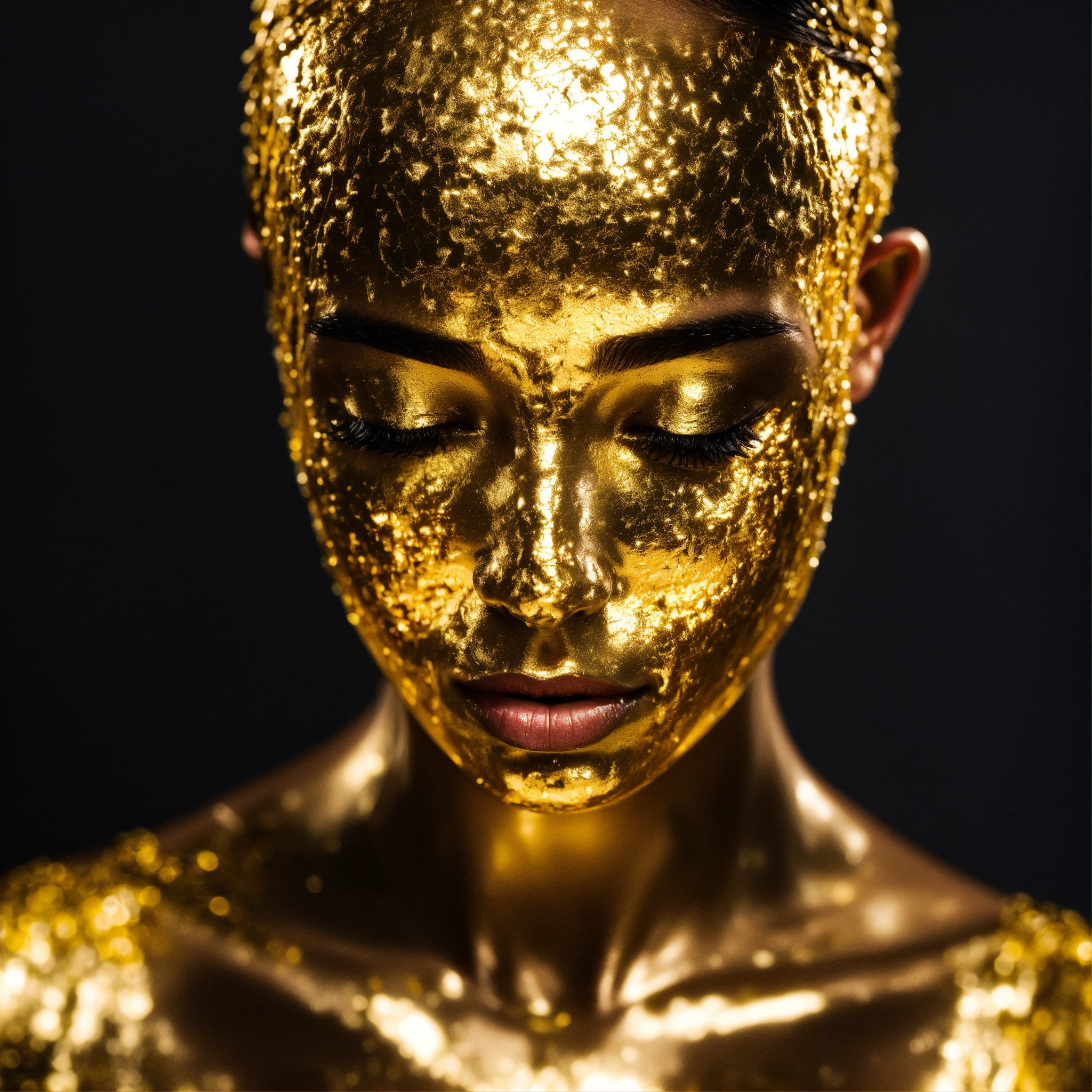 Lexica - Women's skin covered in Gold