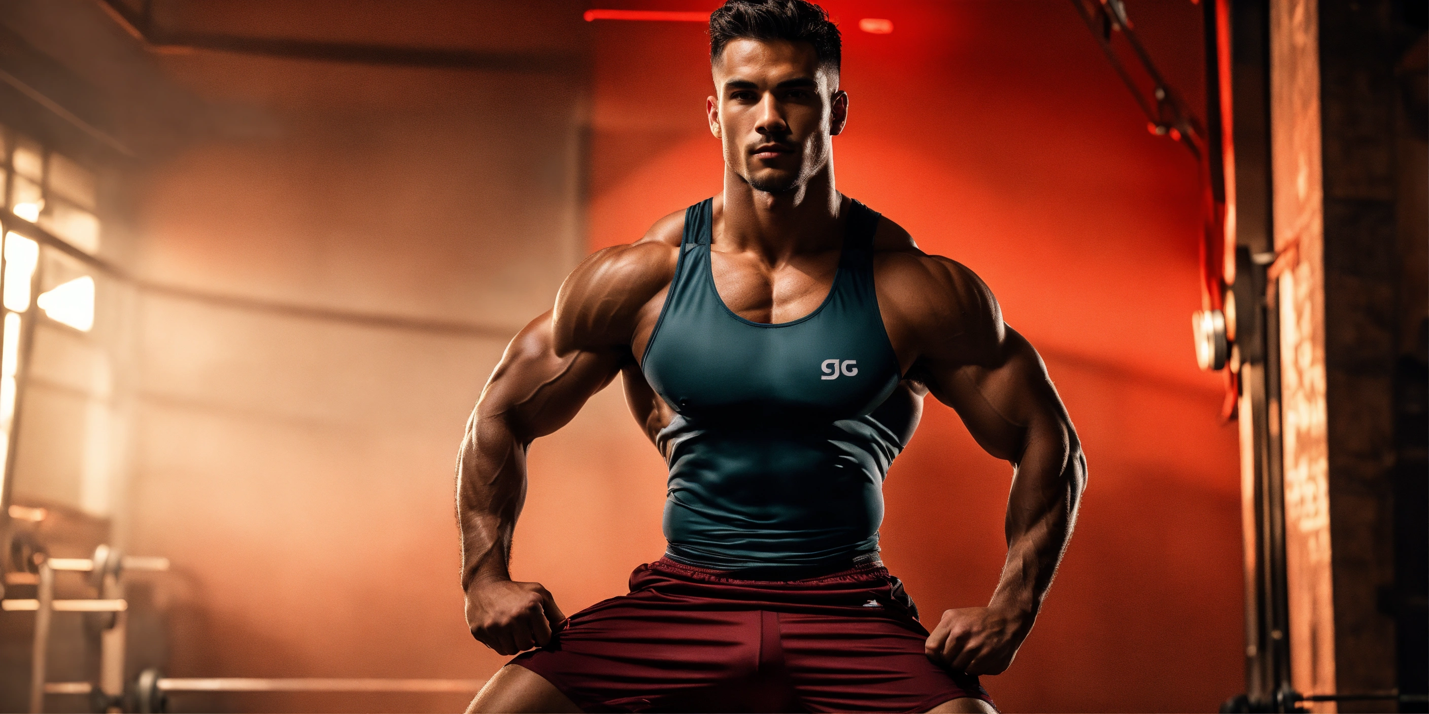 Lexica - Man in athletic attire, showcasing a fit and toned physique ...