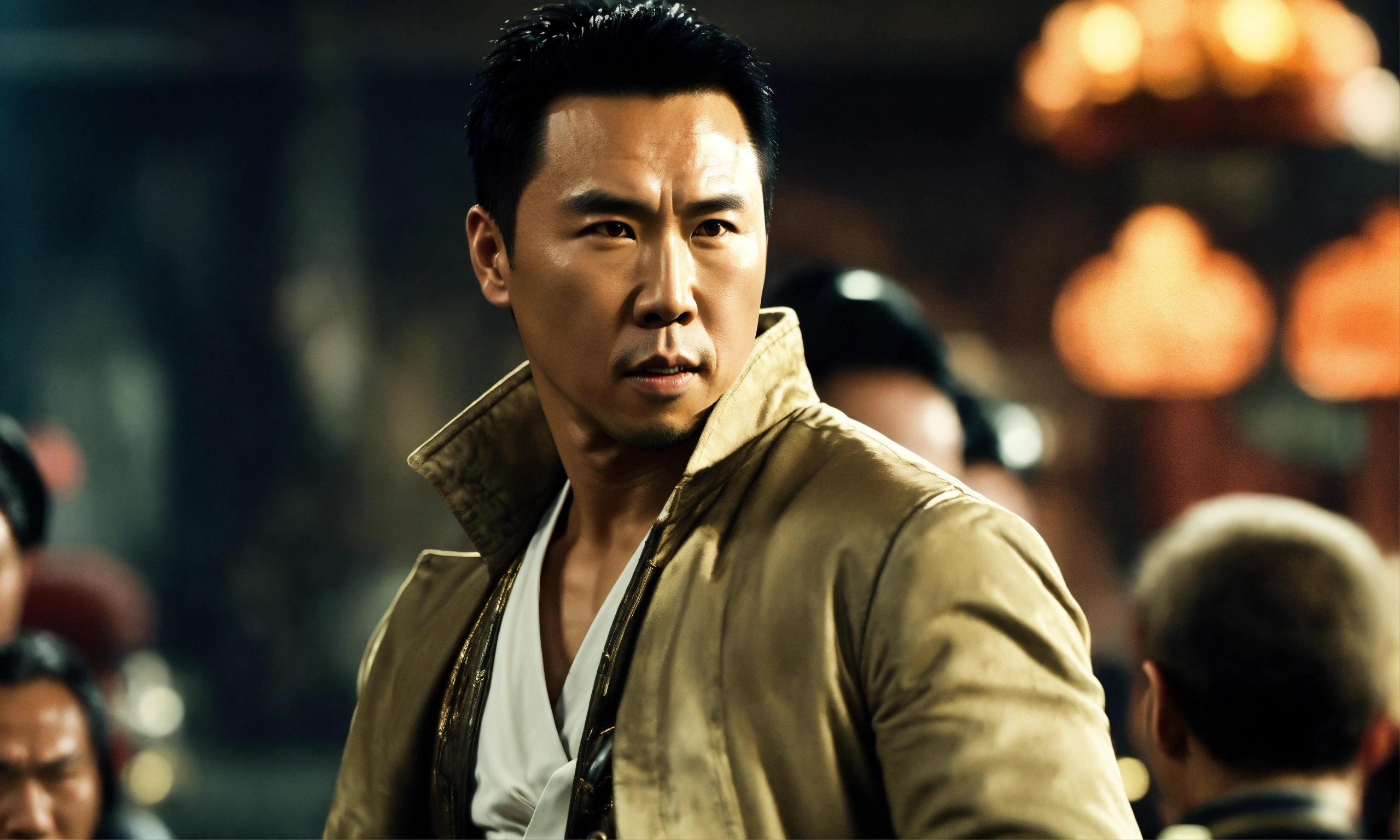 Lexica - Produce me an image of Donnie Yen in fighting action, movie ...