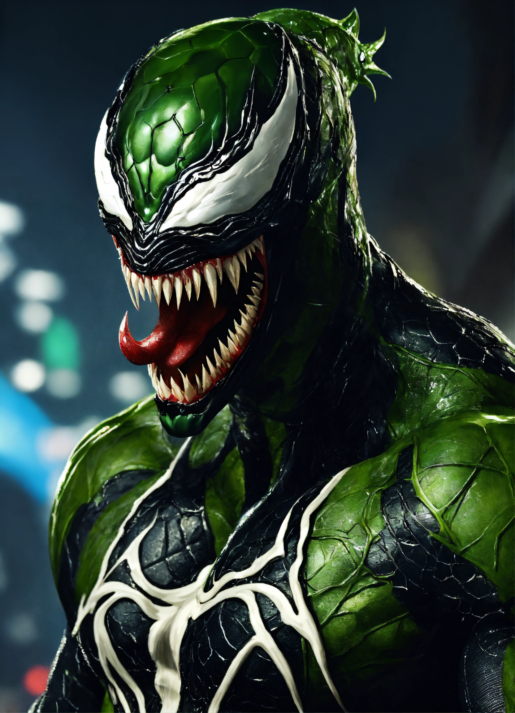 Lexica - Duende verde de Marvel, venomizado con el simbionte venom ...