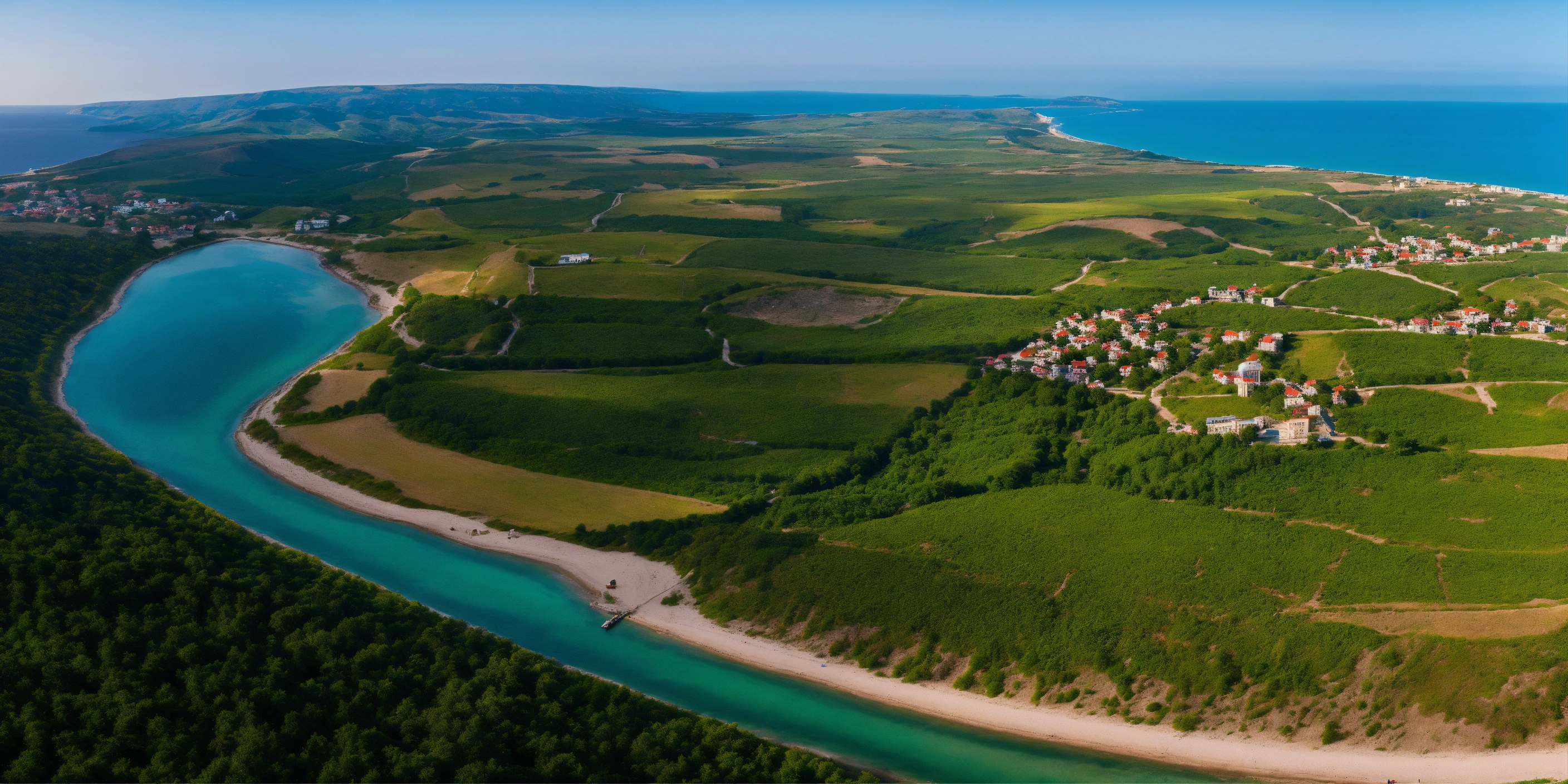 Lexica - Landscapes of Crimean Peninsula, Ukraine, view from the drone, 8k