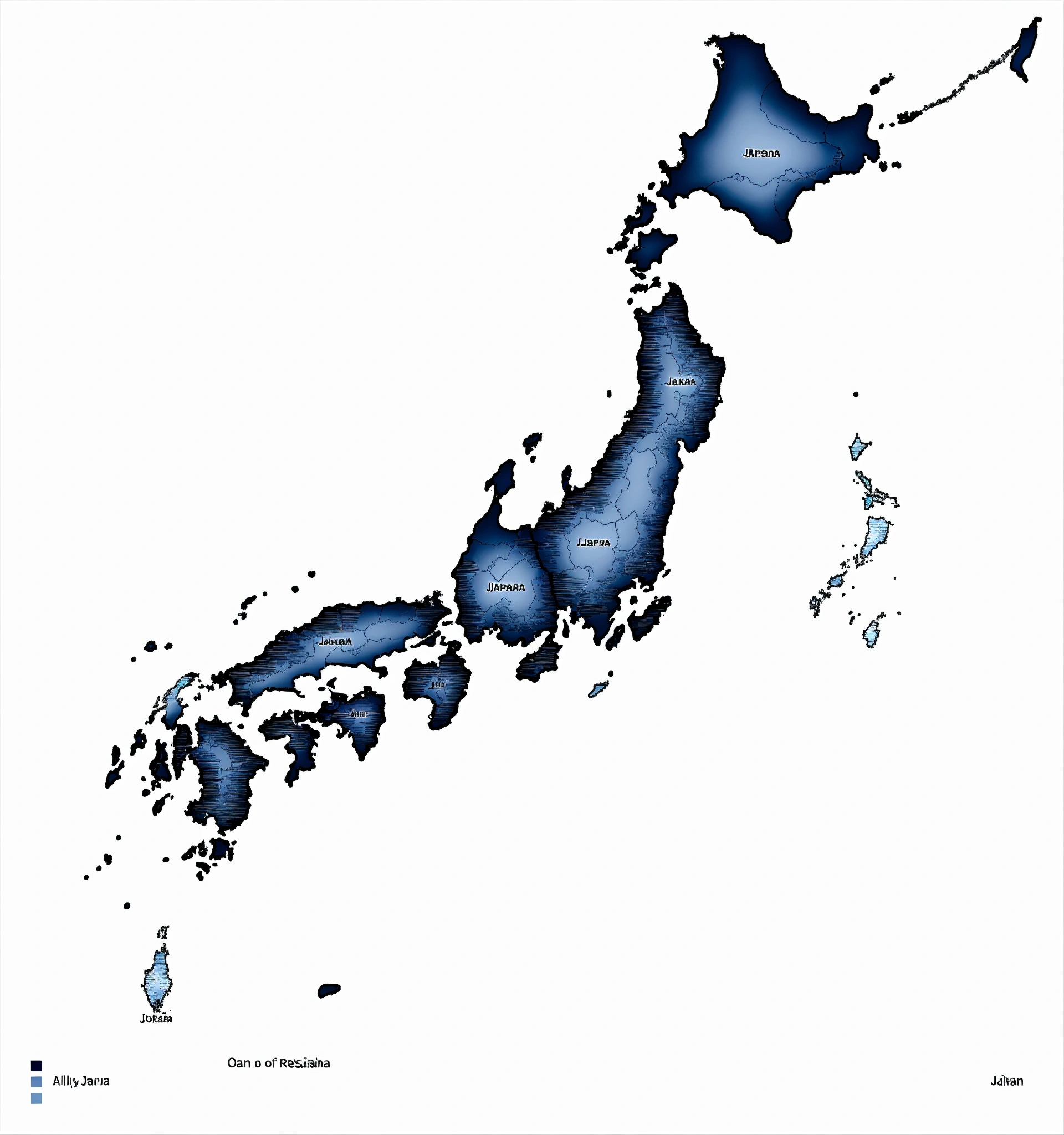 Lexica - A map of japan showing all 47 regions with a number over each ...