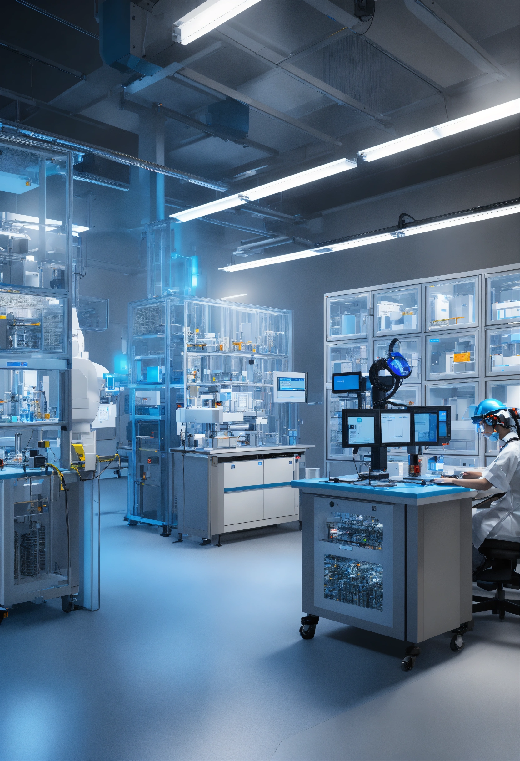 Lexica - Photorealistic visualization of an advanced laboratory setting ...