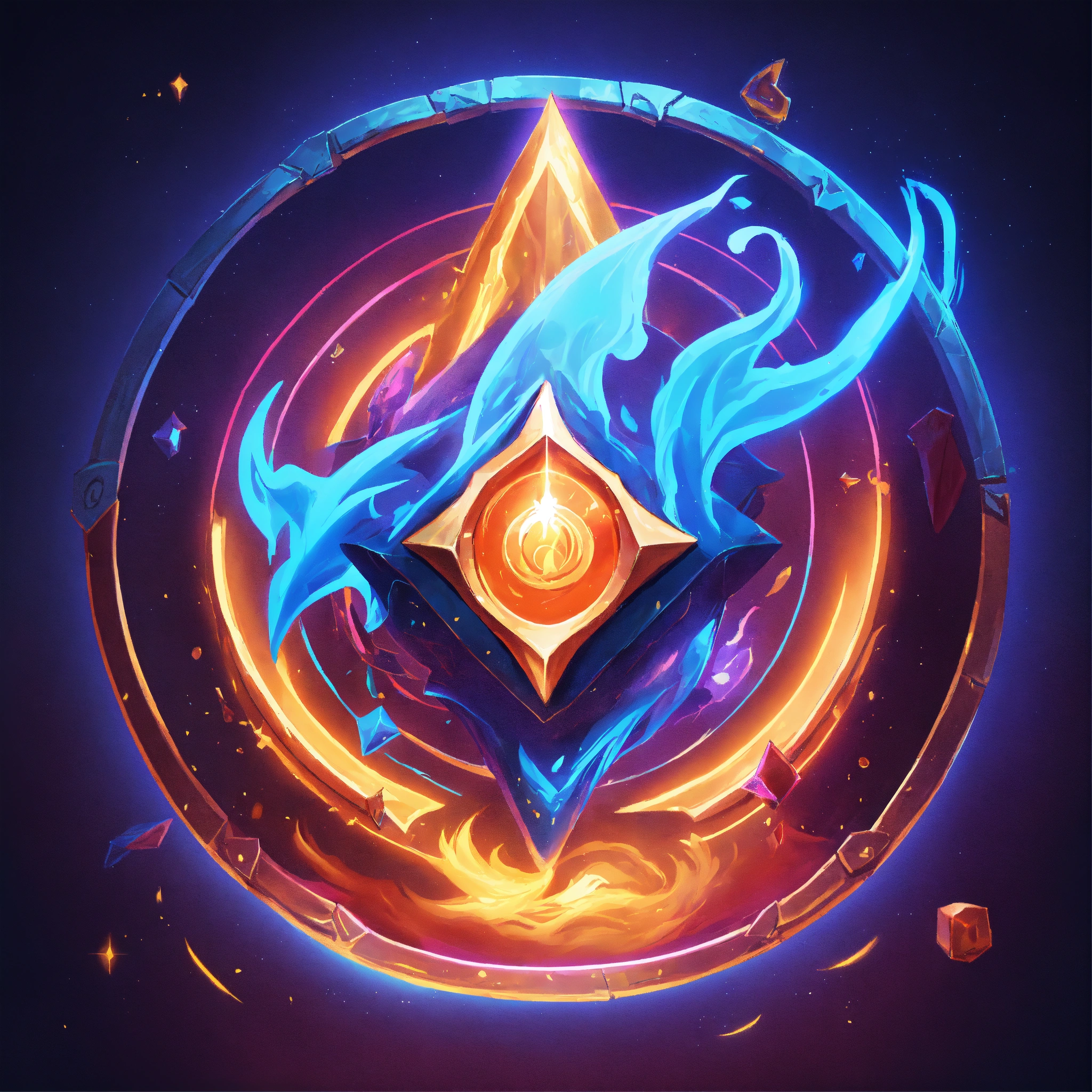 Lexica - A single full scale colorful image of a magic spell icon for a ...
