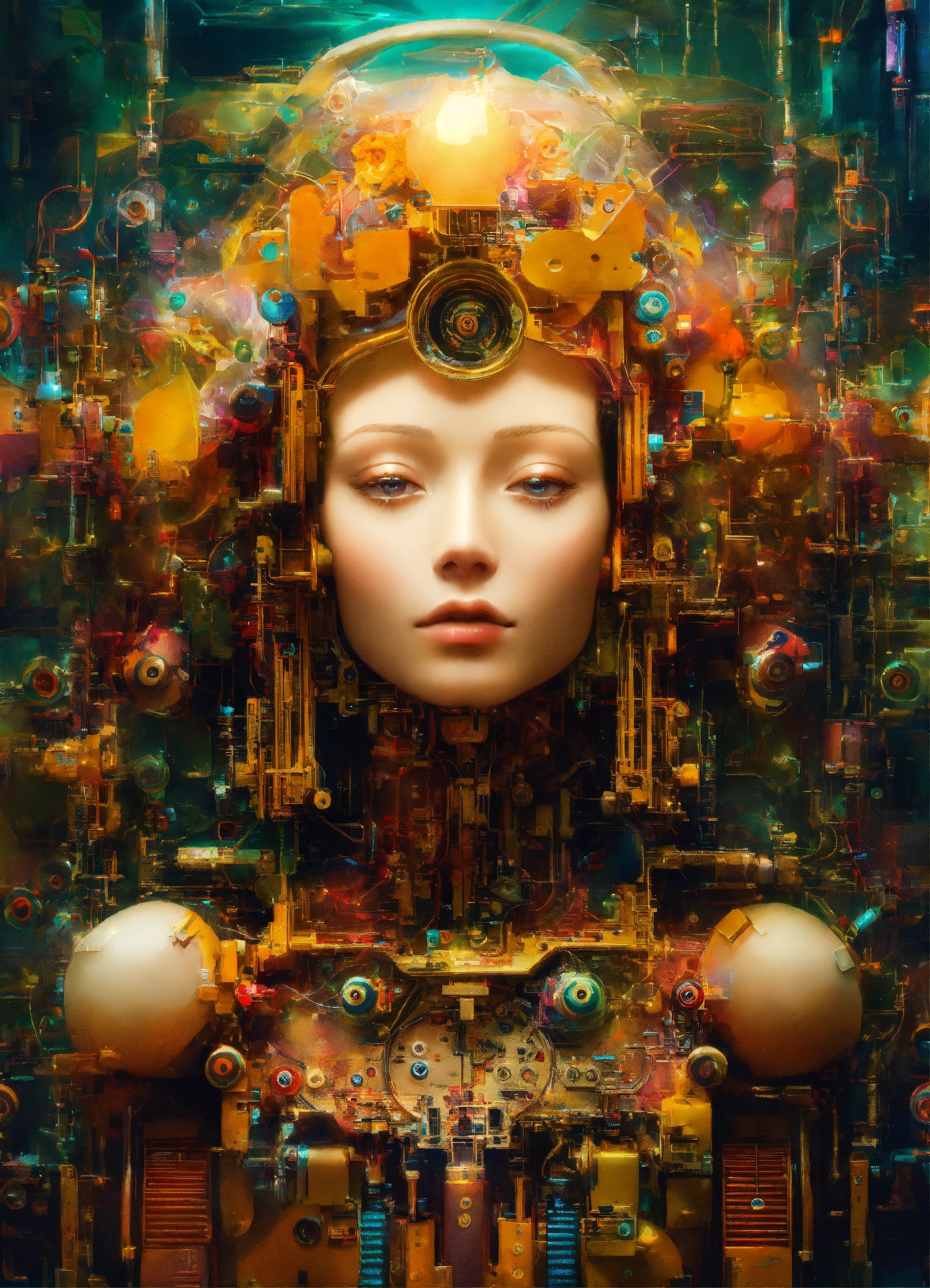 Lexica Automated creator ai in a dreamlike trance, working with mixed