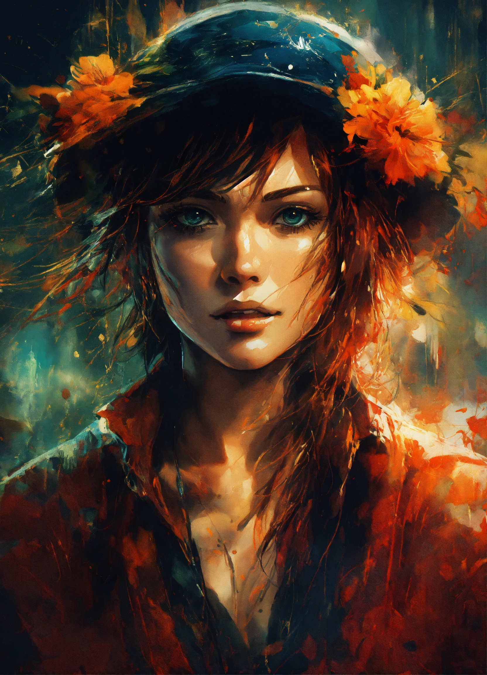 Lexica - A ultra realistic poster of Nami from one piece in the red ...