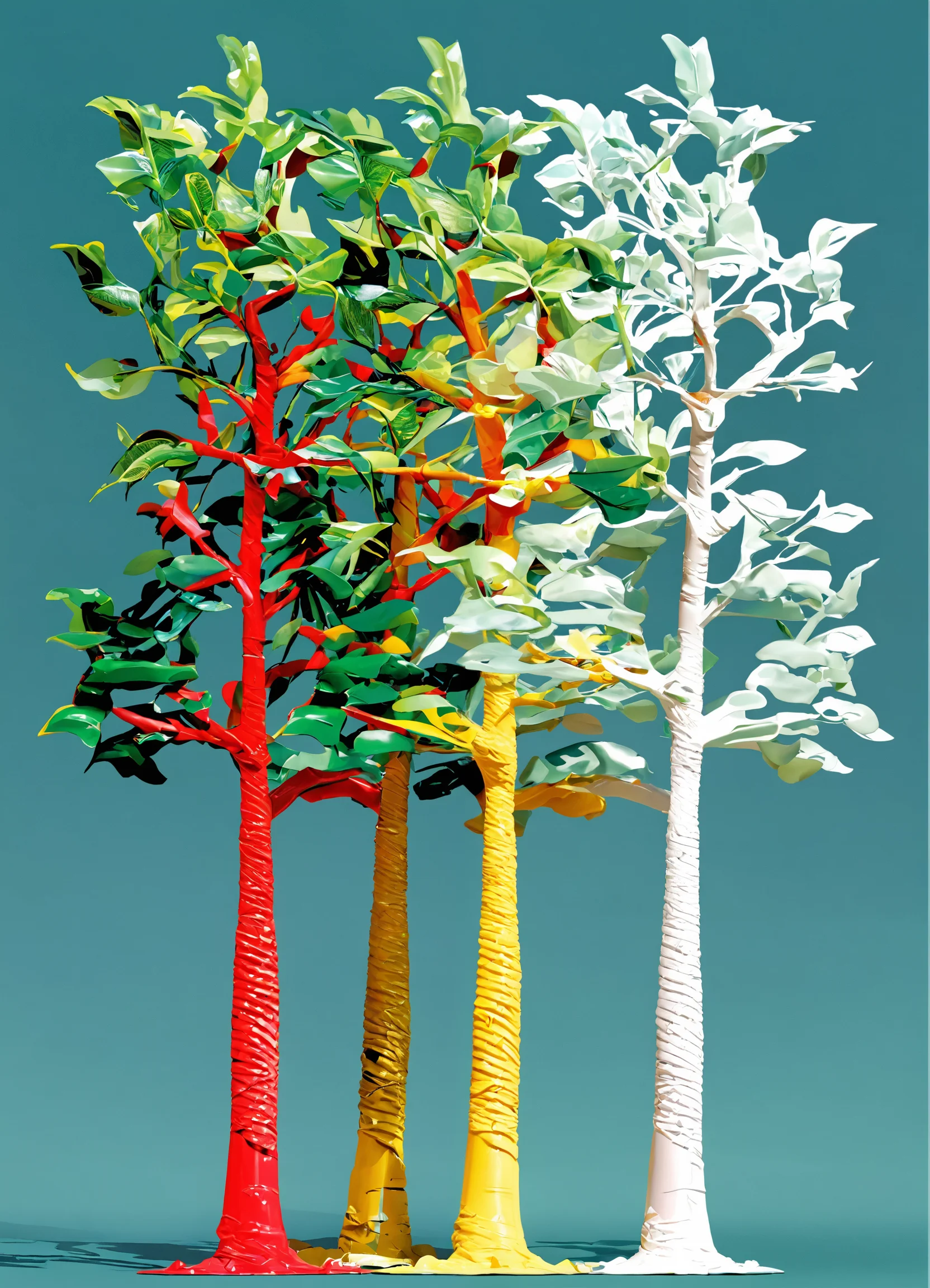 Lexica - Fake plastic trees, vector image