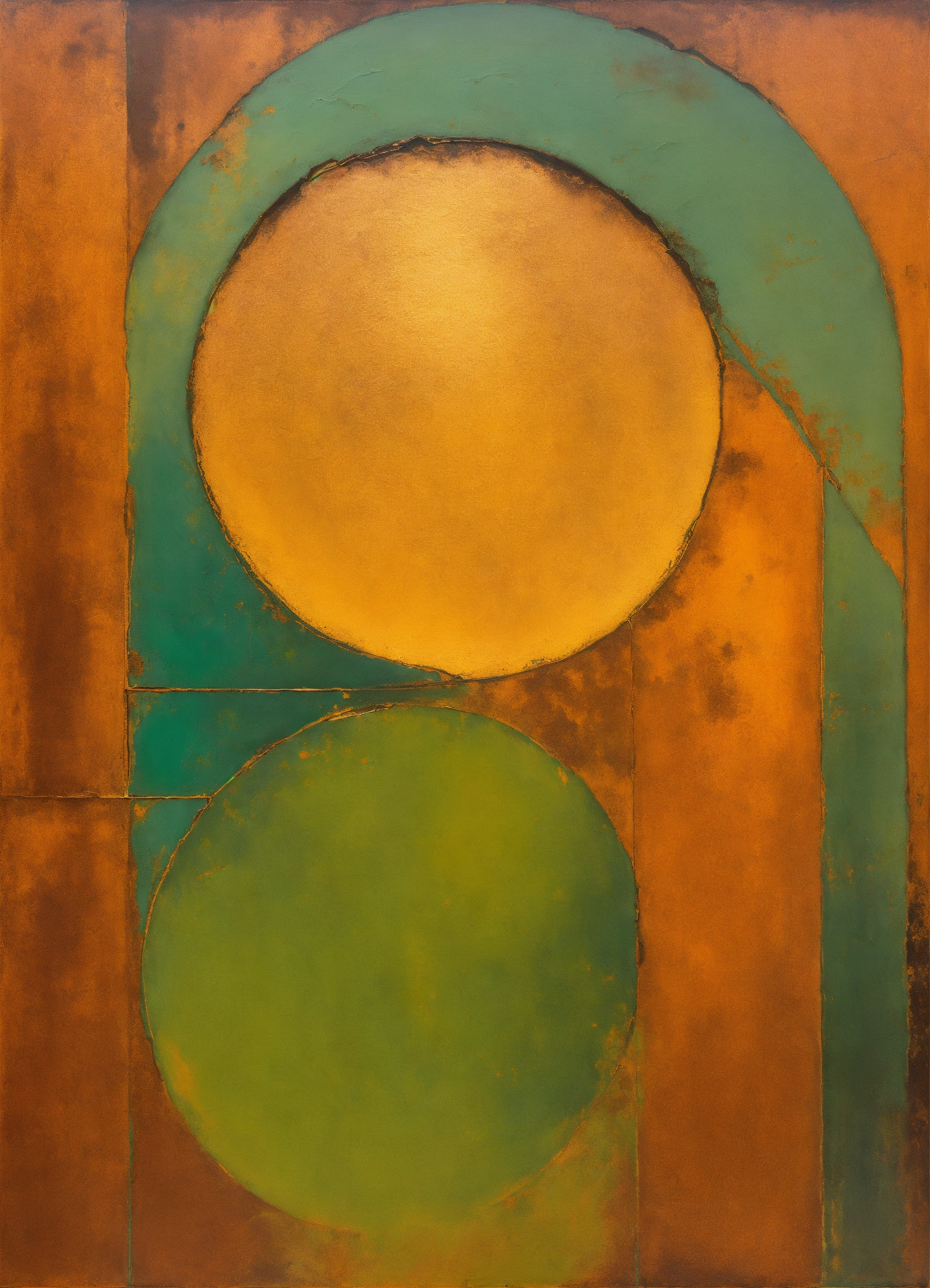 Lexica - Abstract and minimalist oil painting of a tear of faith and ...