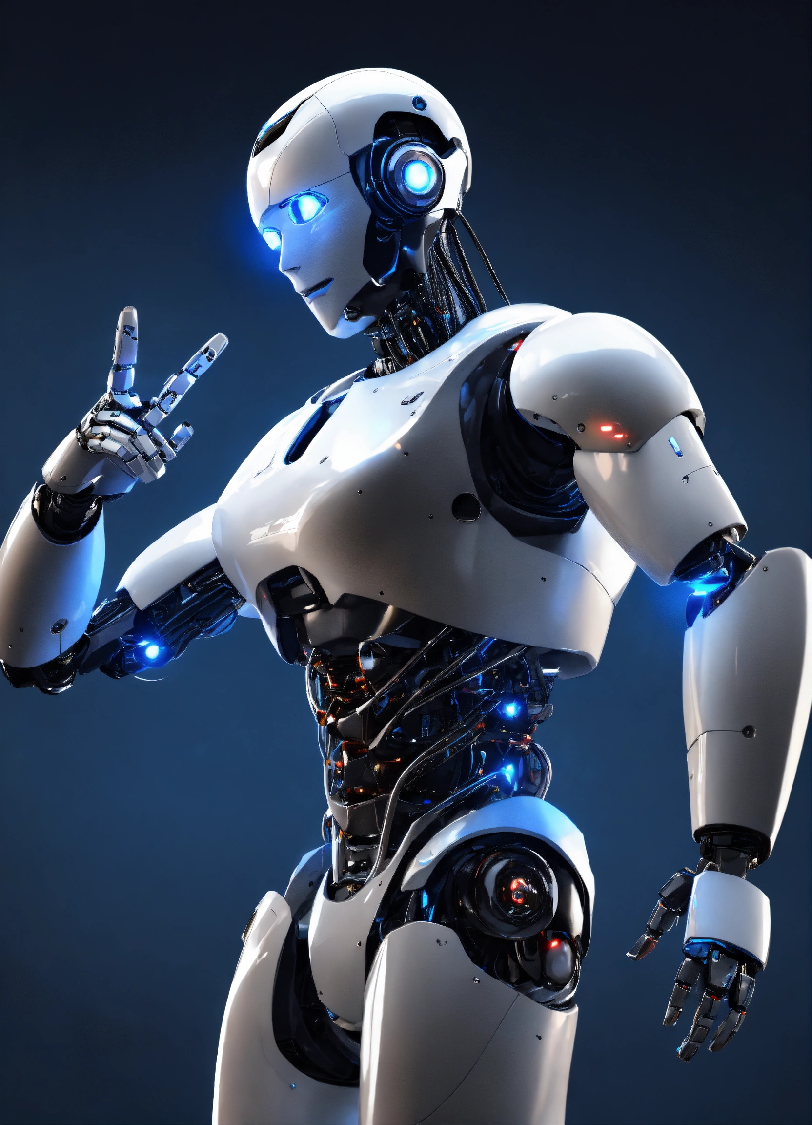 Lexica - AI robot doing ok sign with fingers, realistic, 4k ...