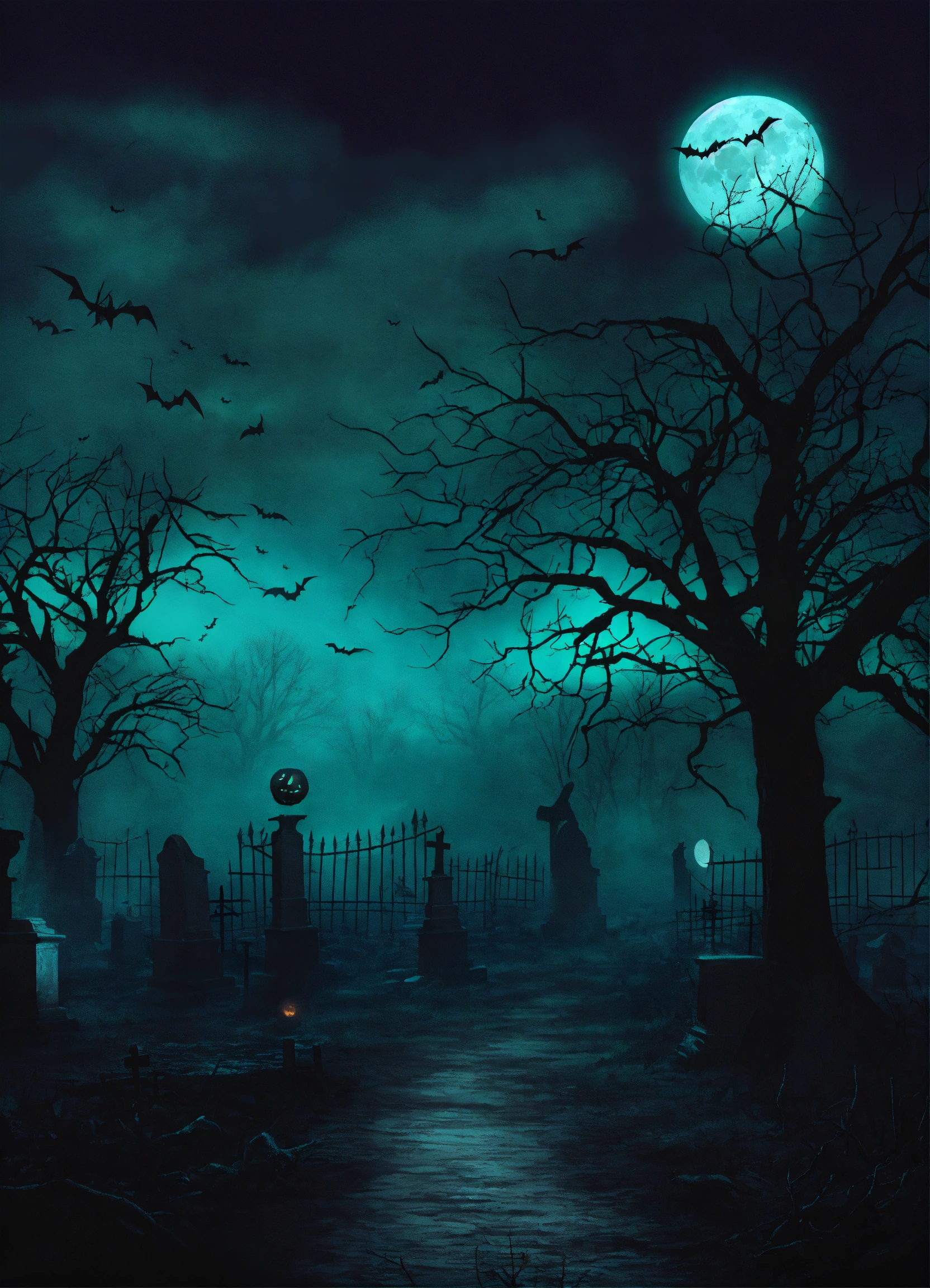 Lexica - Haunted background, Halloween theme, creepy crawlies, dark ...