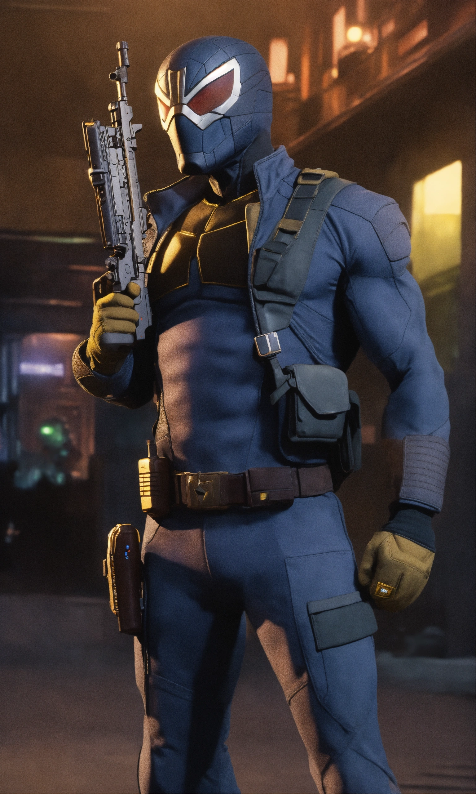Lexica - Marvel diamondback with a gun animated without words or logos