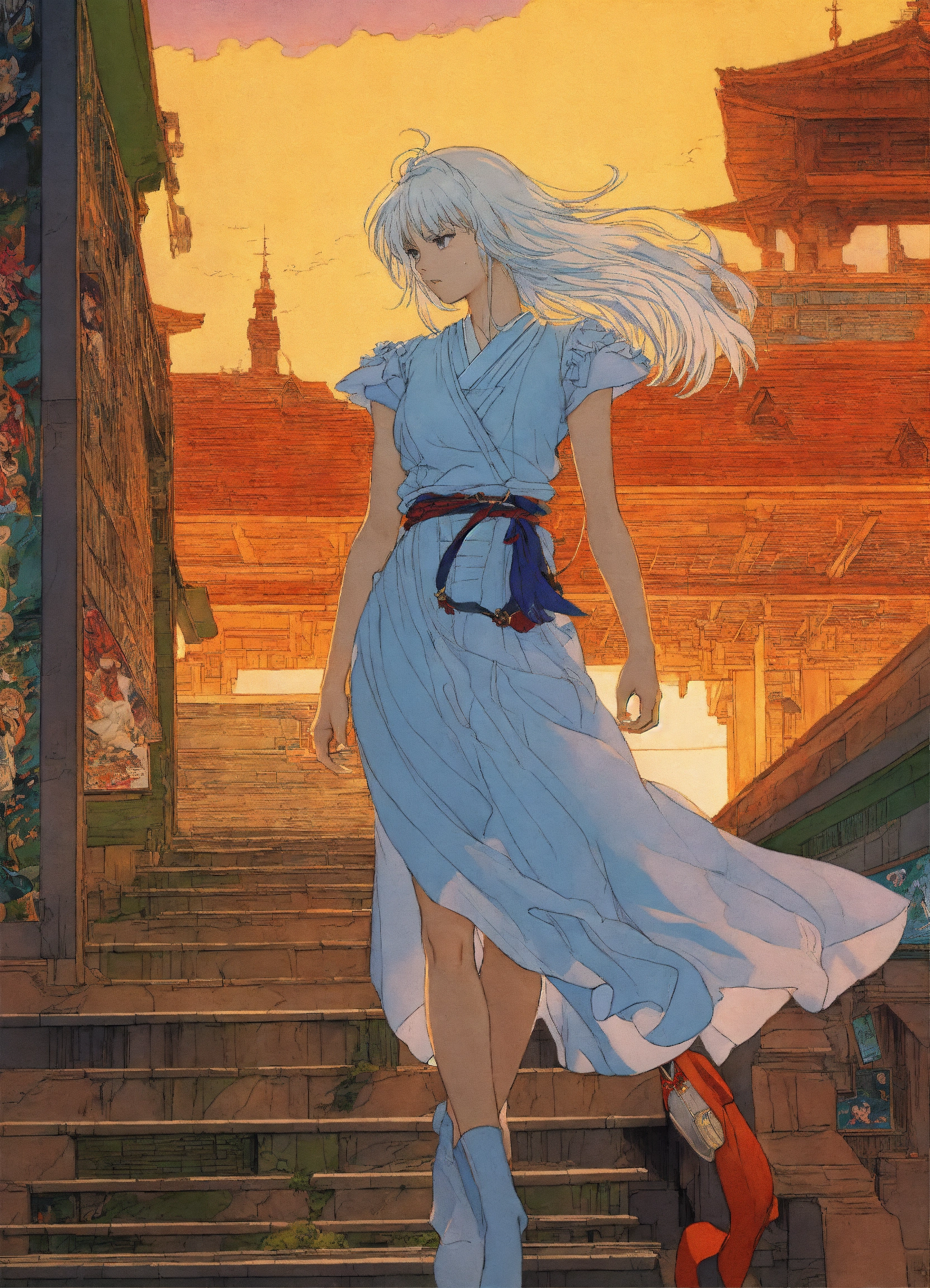 Lexica - Body shot, dynamic pose, Hyper detailed manga anime cel Art ...