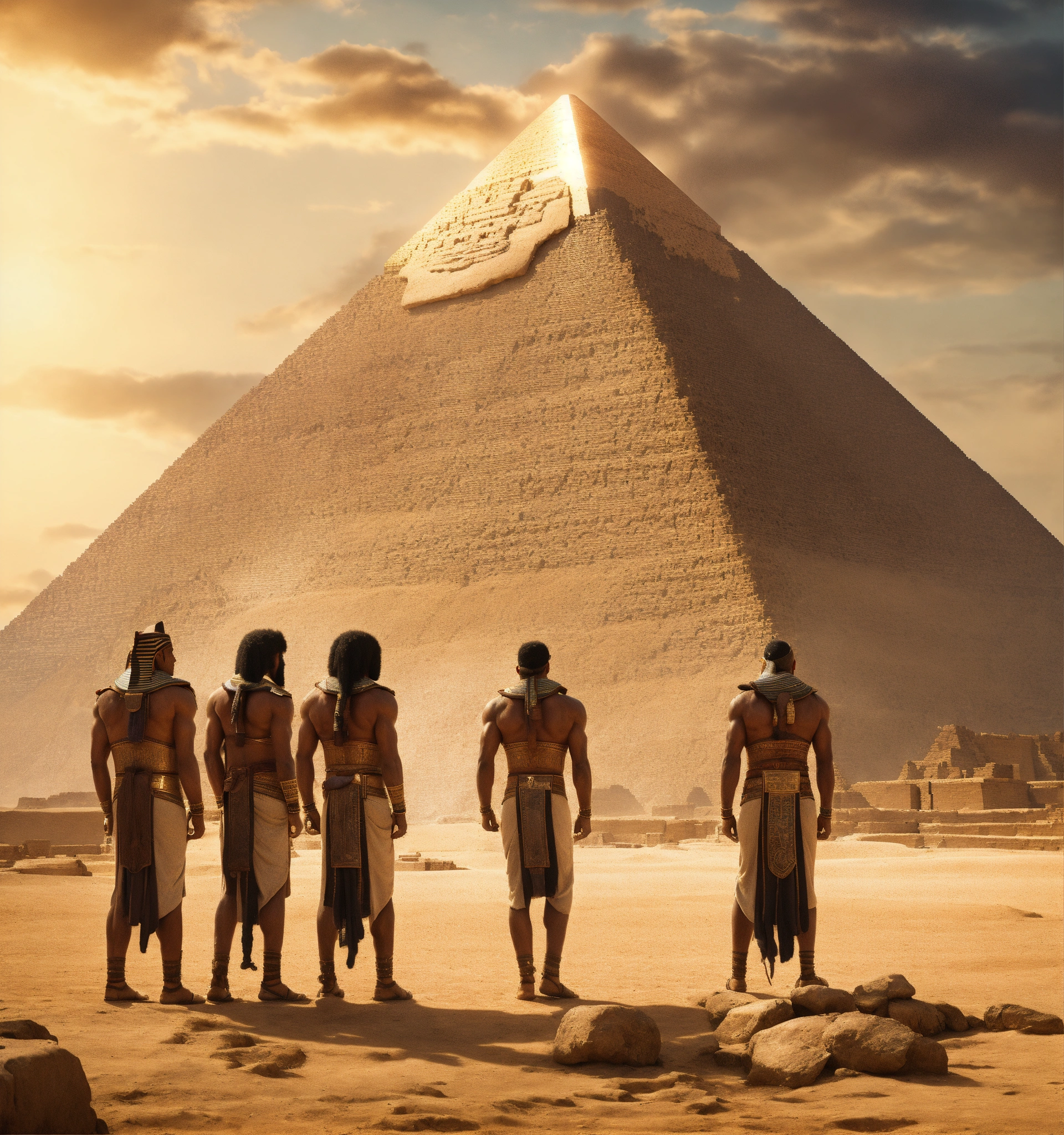 Lexica - An epic fantasy scene outdoor in ancient Egypt featuring the ...