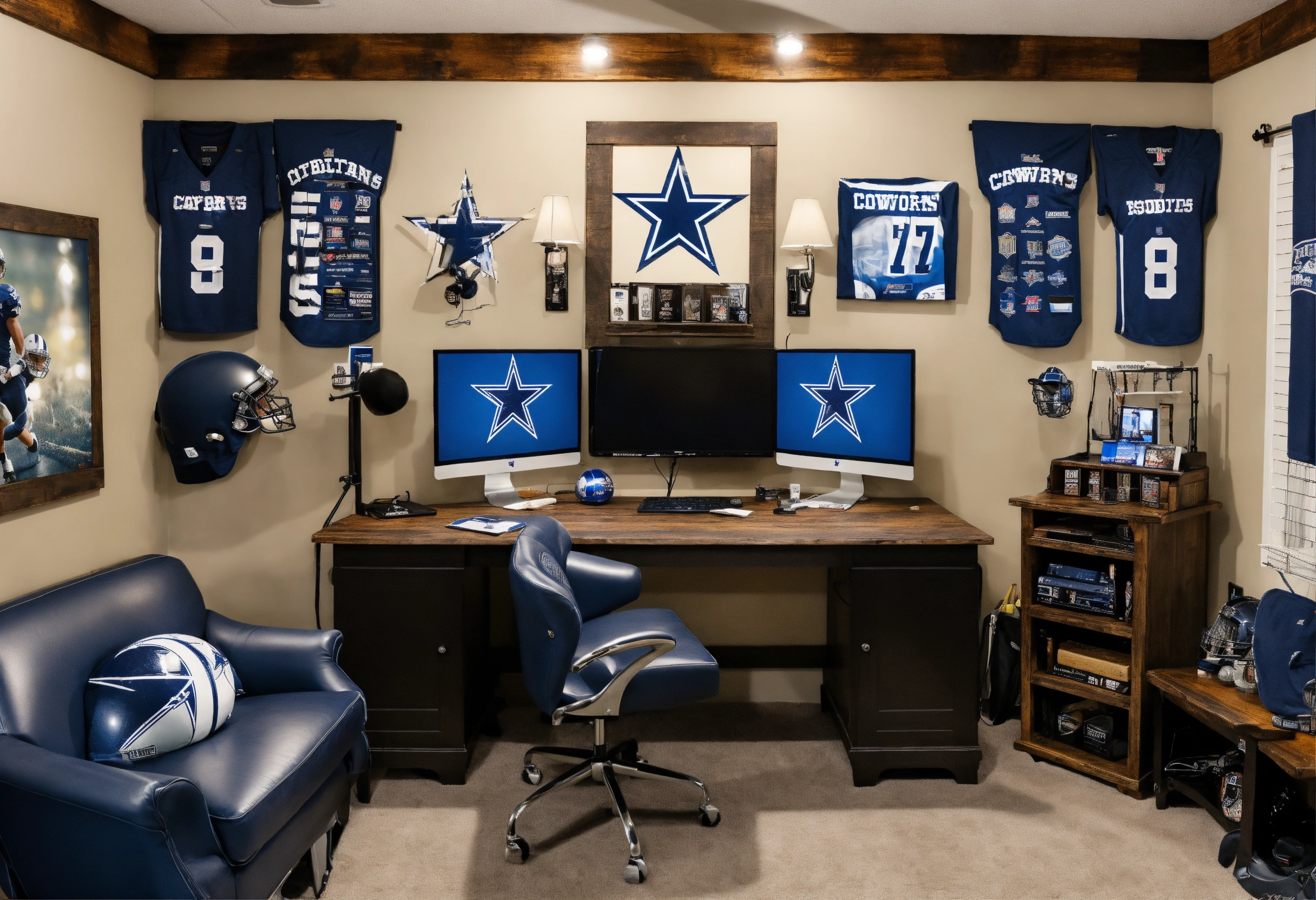 Lexica - Design inspiration for man cave, 11'x10' room, Dallas Cowboys ...