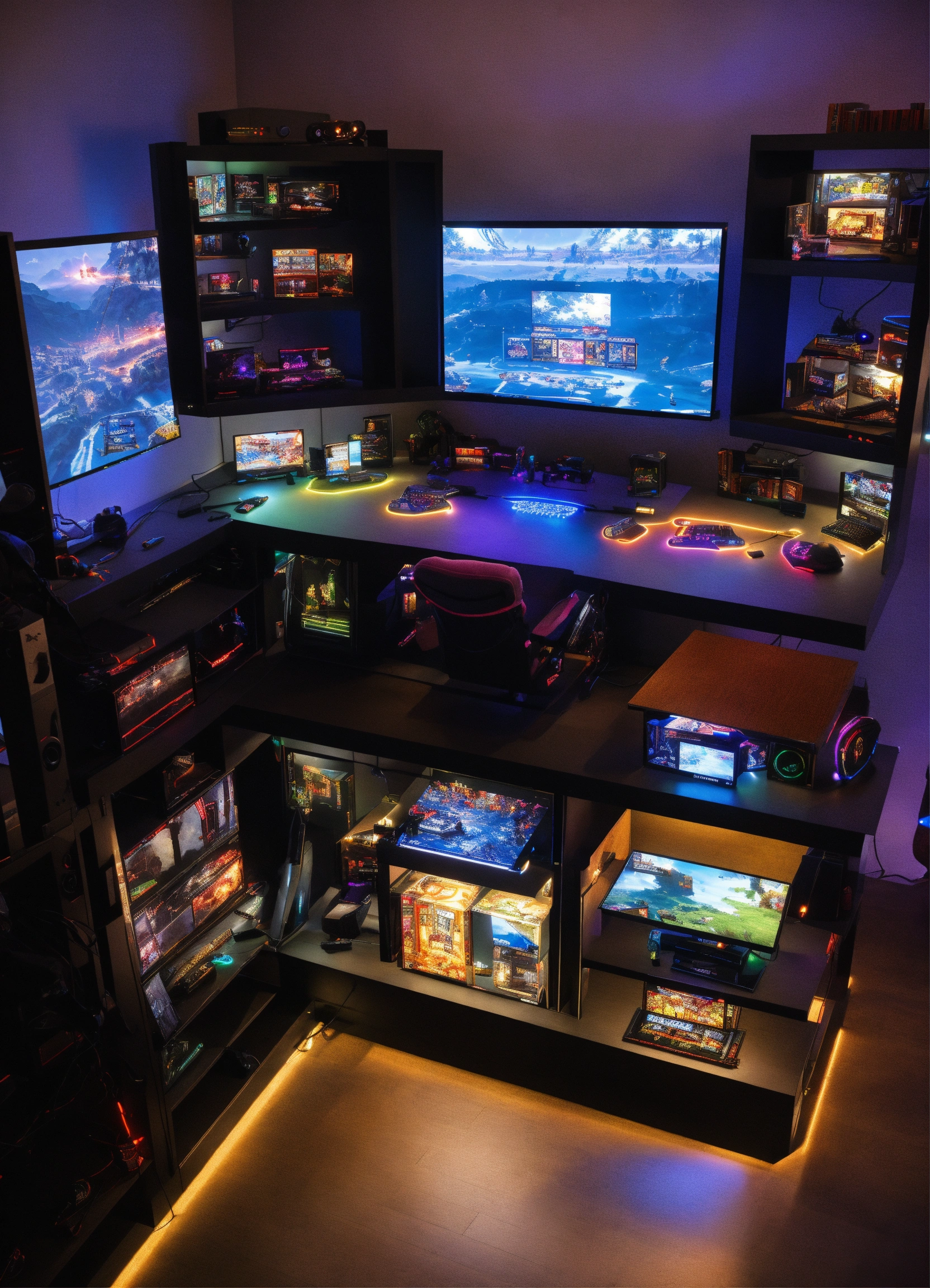 Lexica - A modular gaming station designed with lighting games, screens ...
