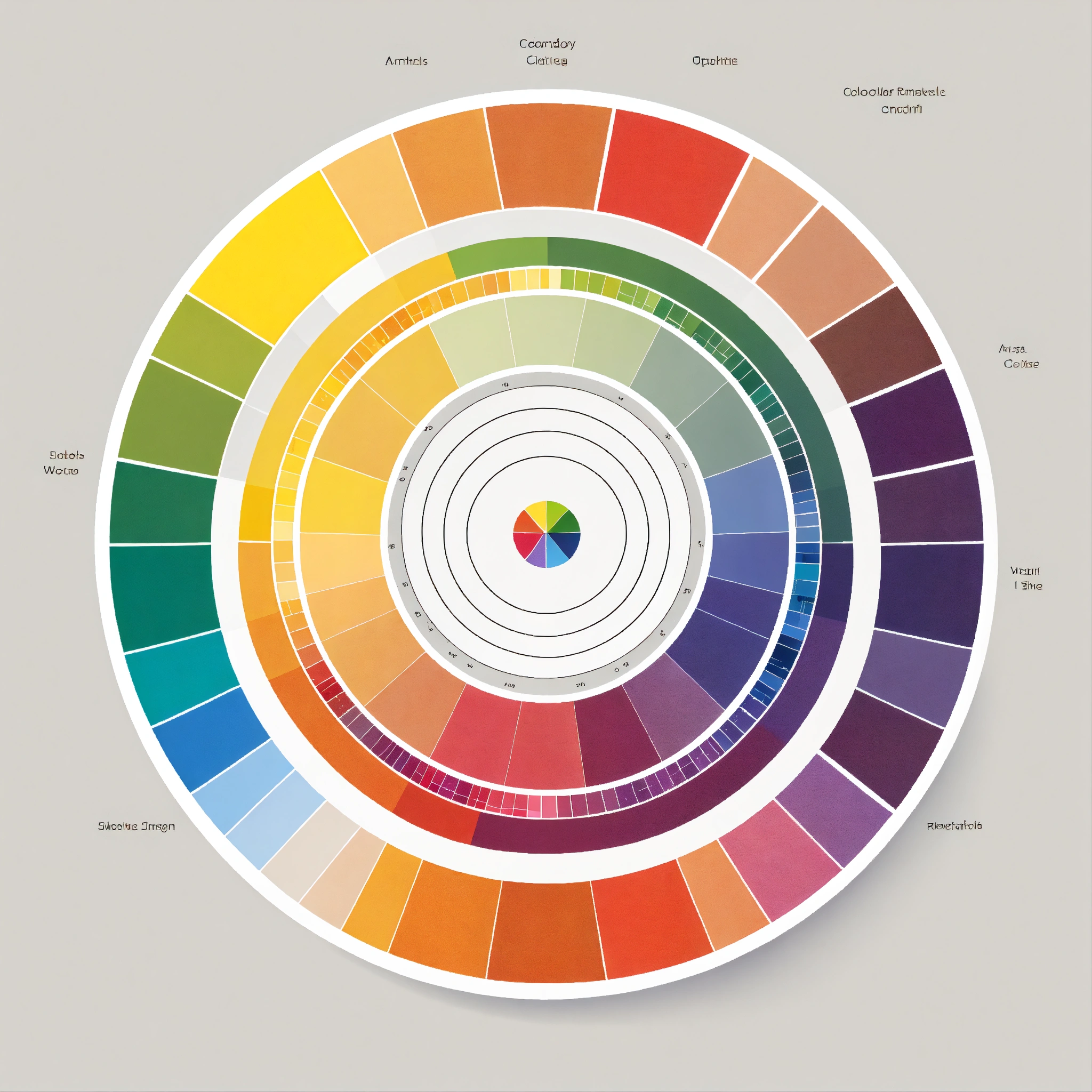 Lexica - A simple color wheel in white background. Now make it simpler ...