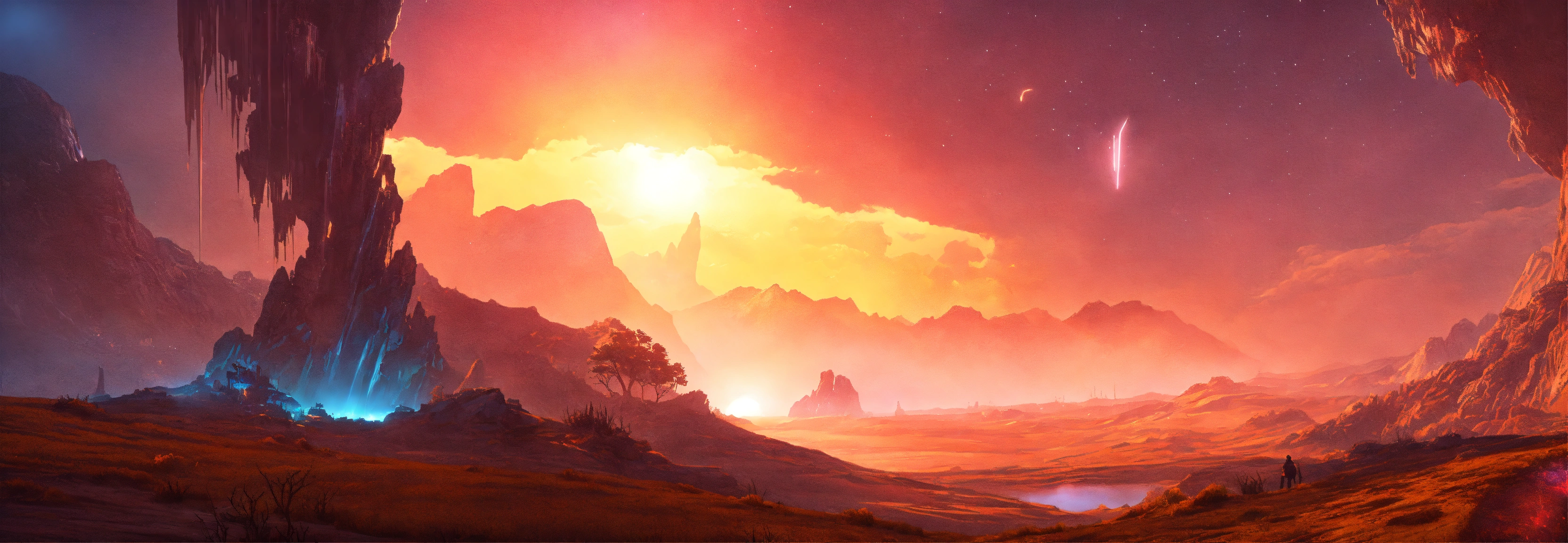 Lexica - Random Fantasy alien Landscape in Game Art style, perfect ...