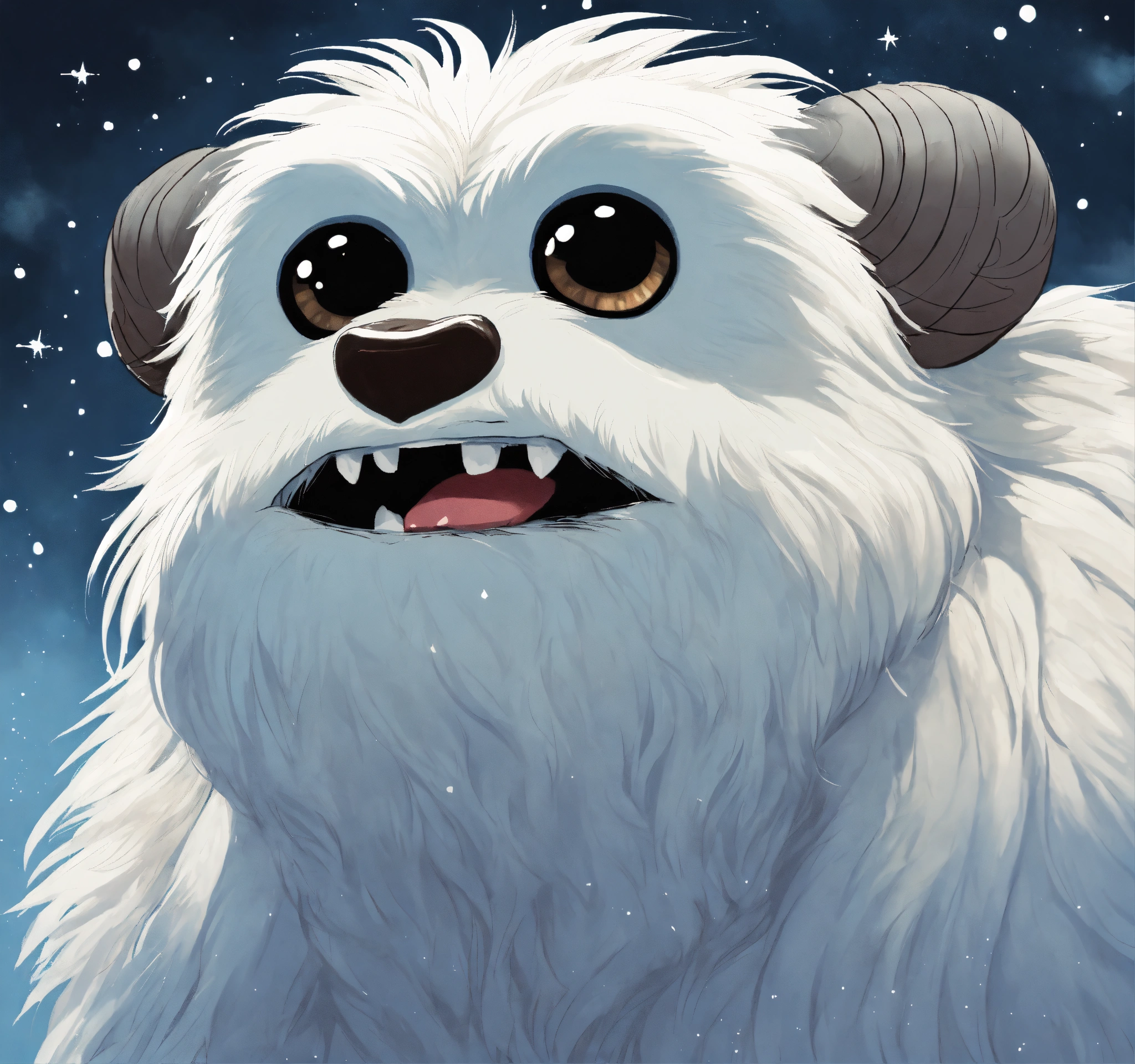 Lexica - Cute comic illustration of a wampa from star wars empire ...