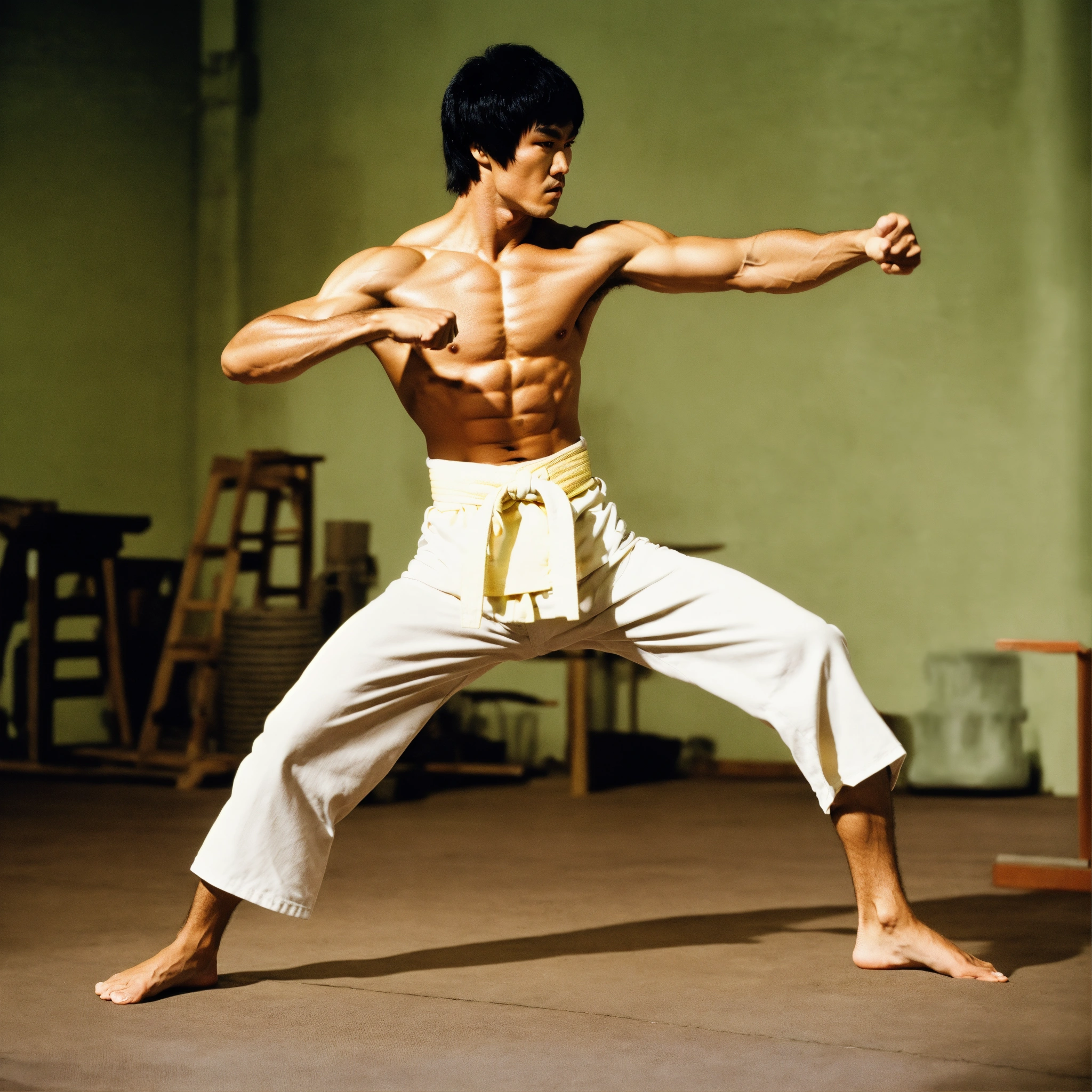 Bruce lee karate picture on sale