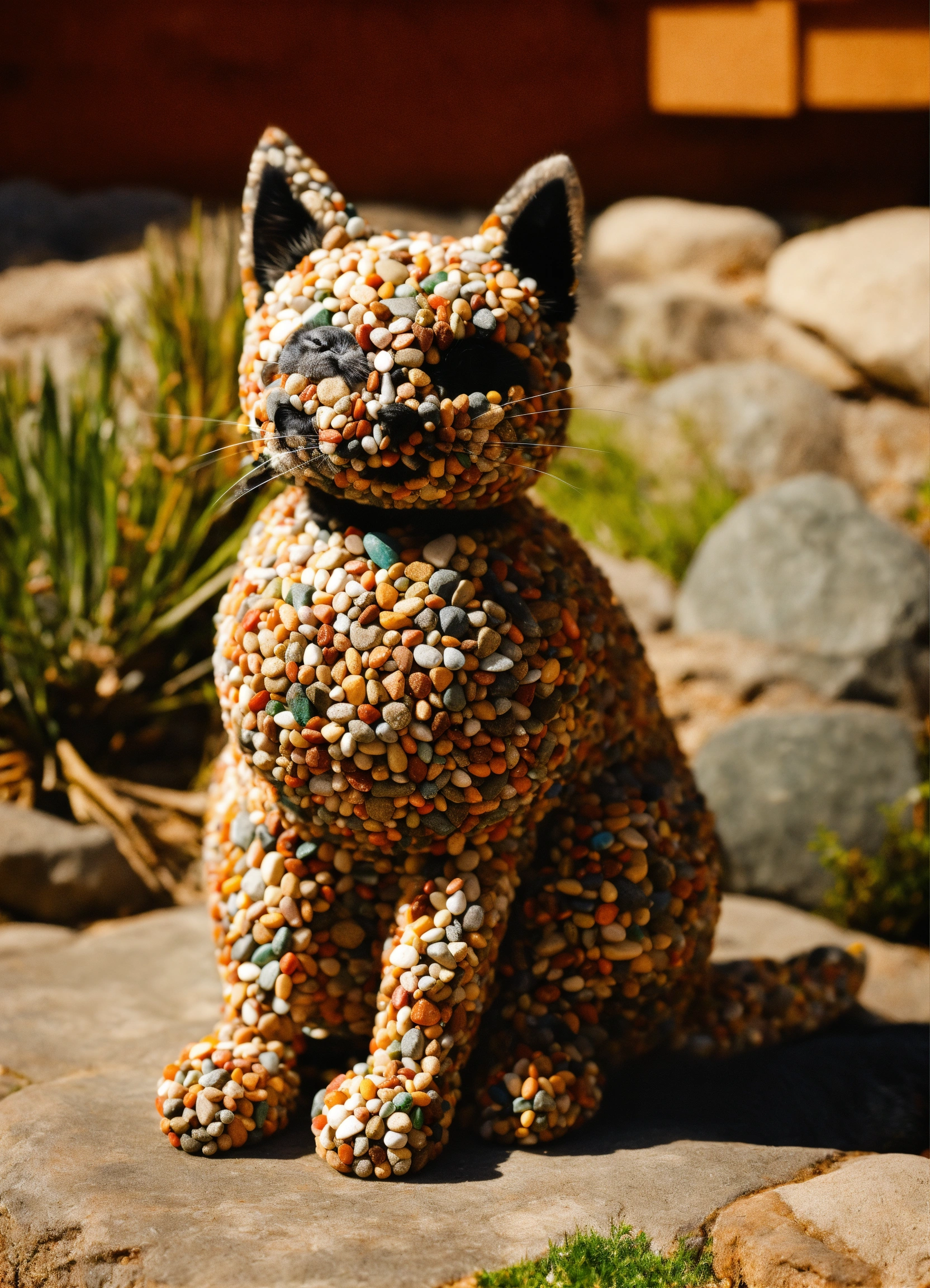 Lexica - Cat made from rocks