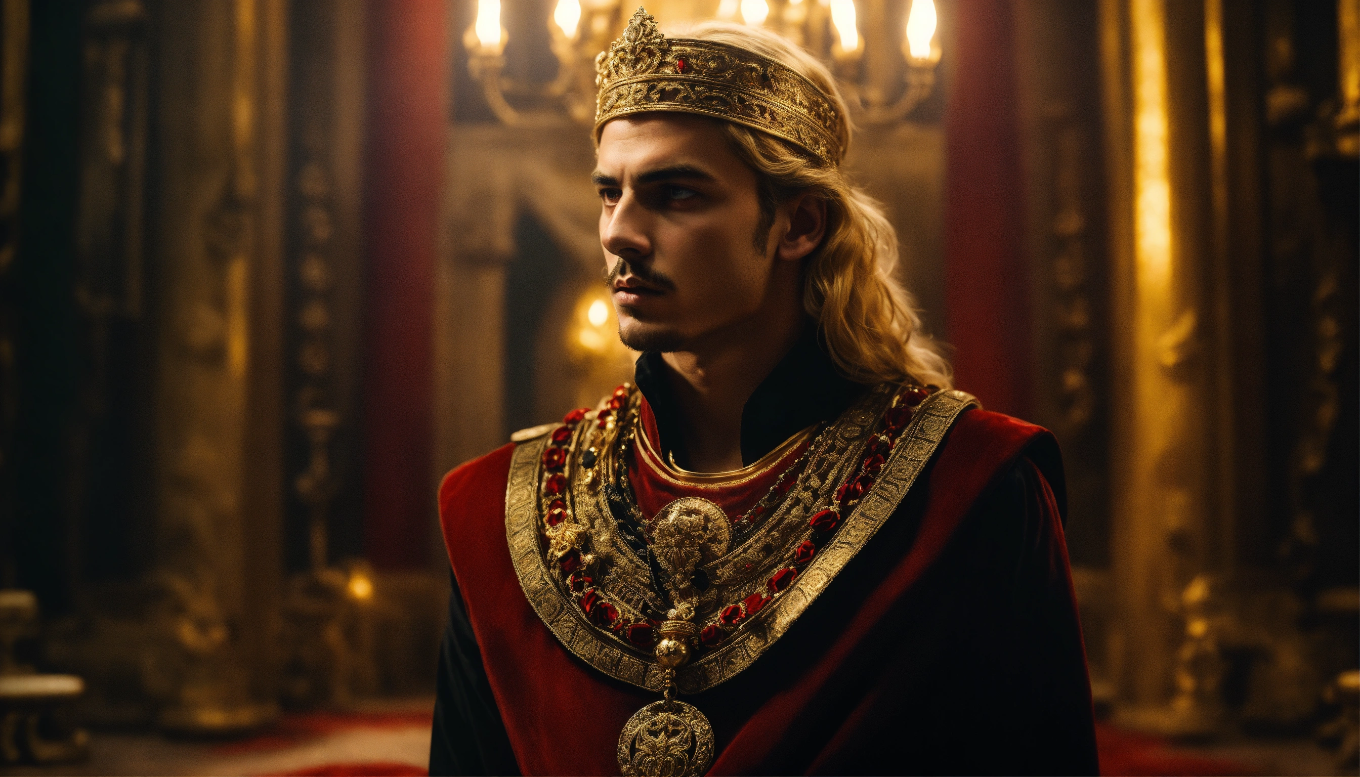 Lexica - Dark, mysterious and dramatic portrait of a young handsome ...