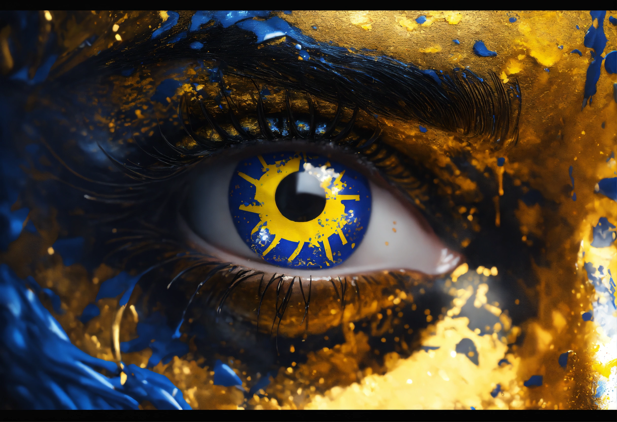 Lexica - ((a flag of Ukraine)), Detailed Fearless Gorgeous Full Face ...