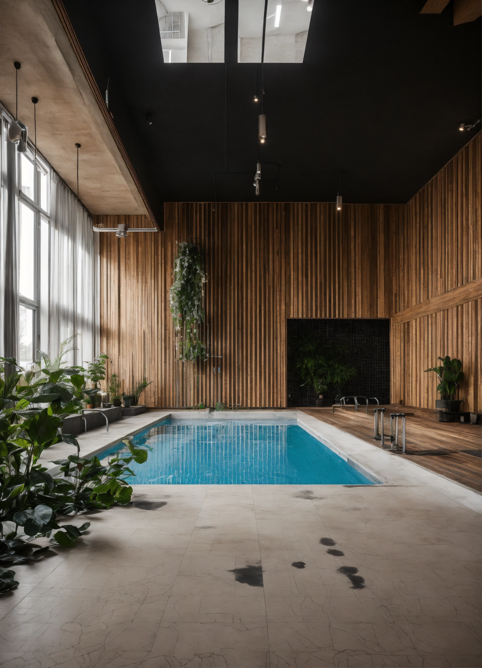 Lexica - Fitness, gym, swimming pool, avangard, interior, cozy, wood ...