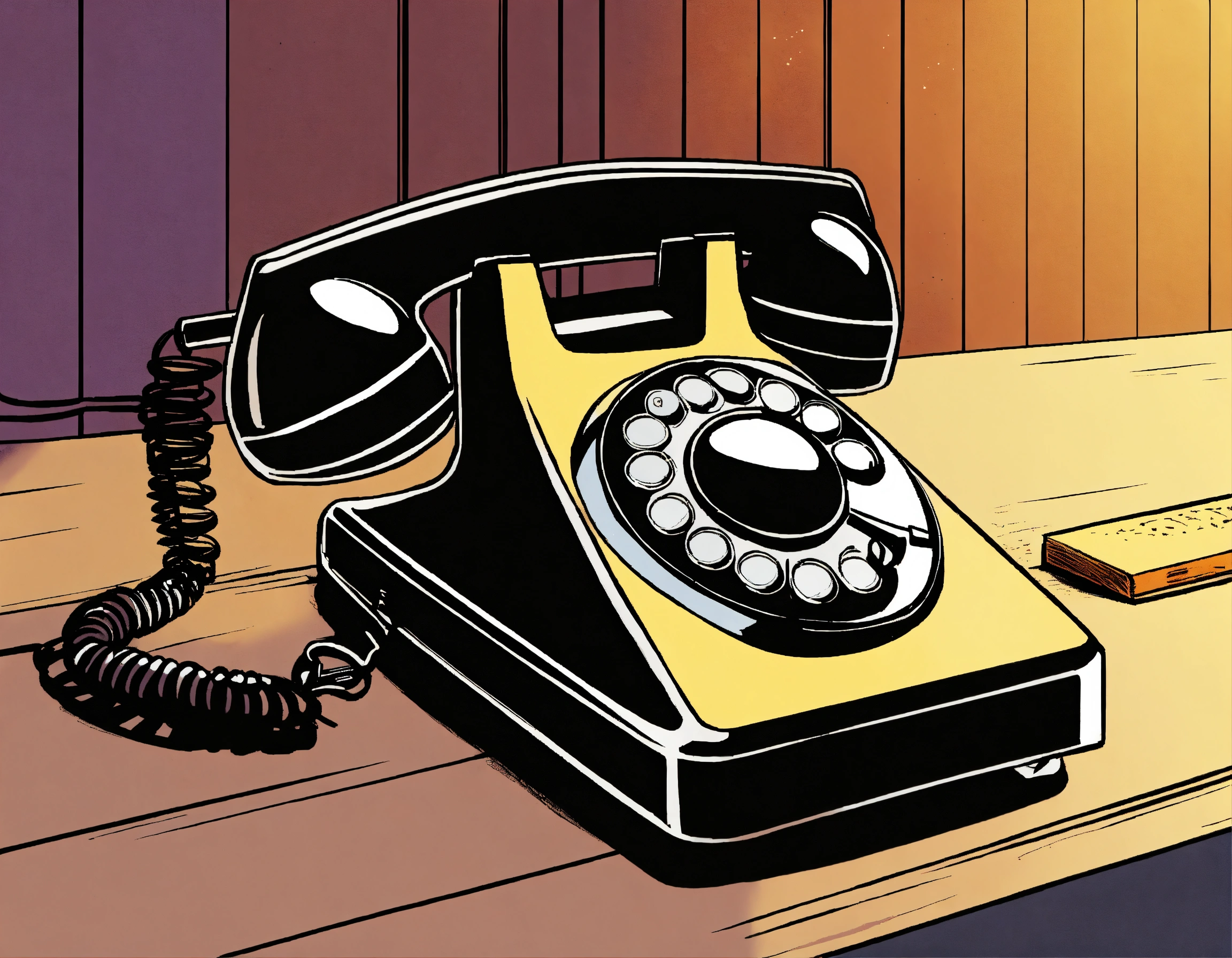 Lexica - Phone is ringing. comic style
