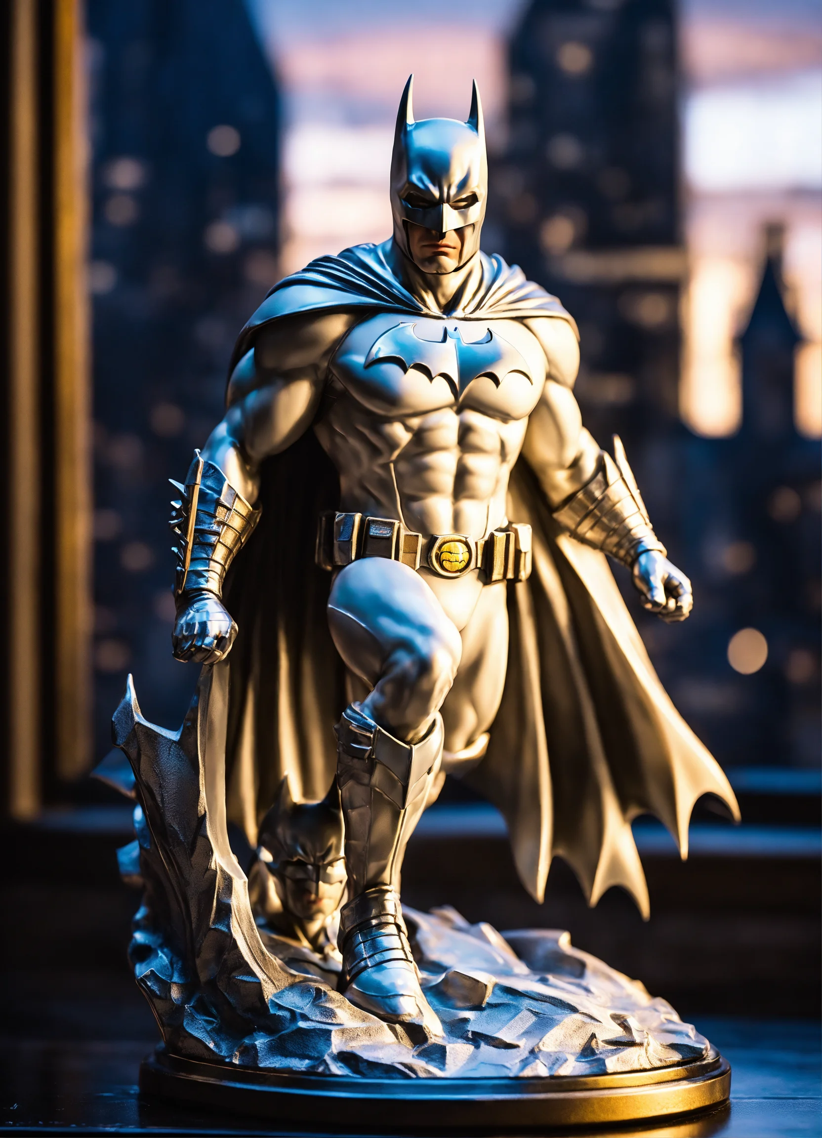 Lexica - White ceramic batman statue