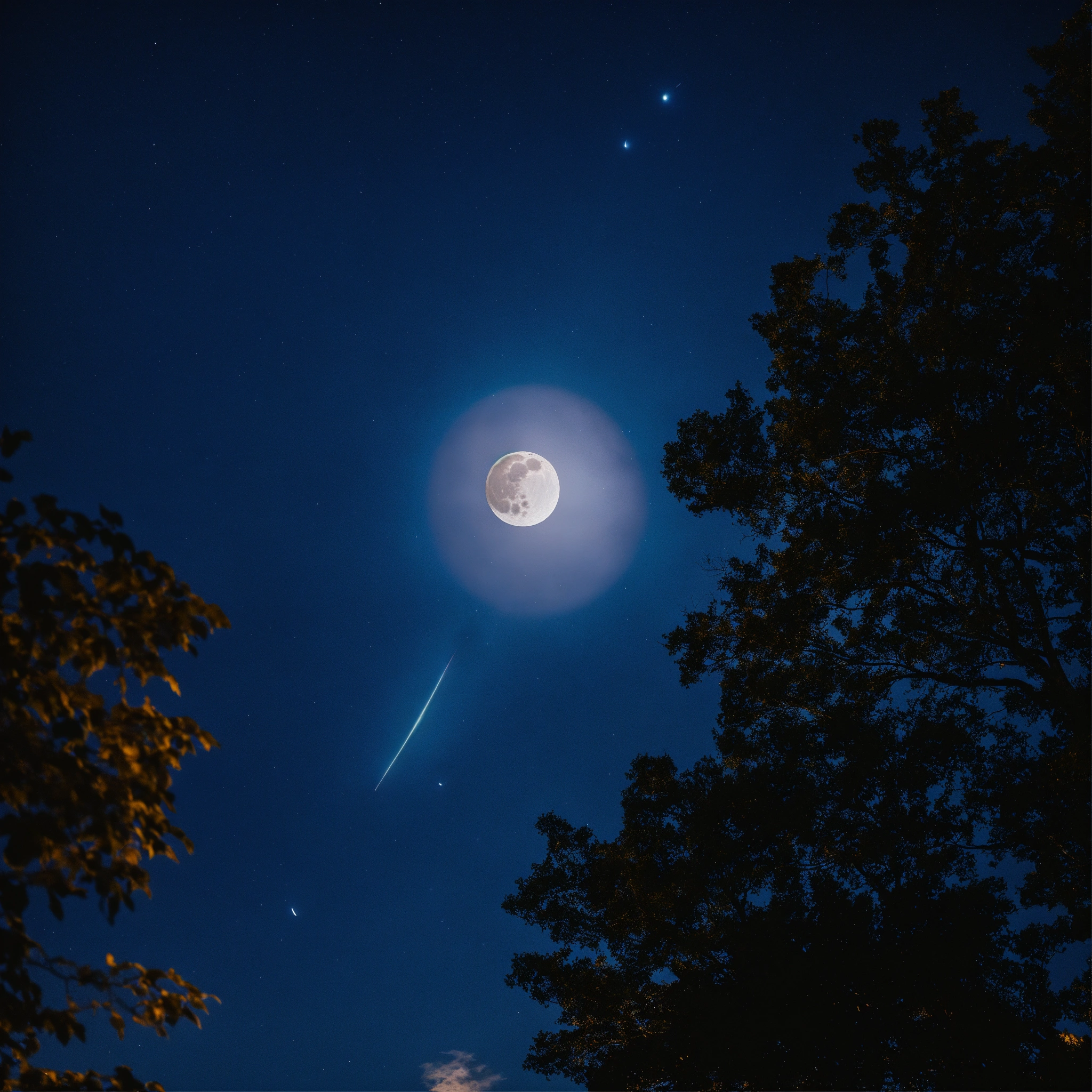 Lexica - Moon exploding in the night sky