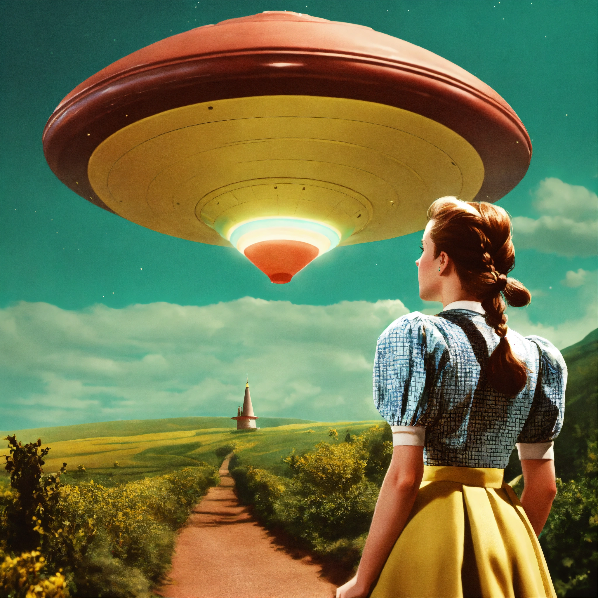 Lexica - A realistic photograph of Dorothy in The wizard of Oz looking ...