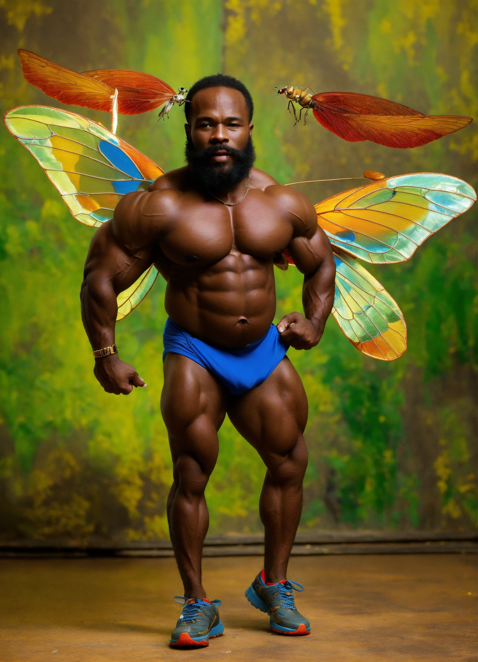 Lexica - Shrunk tiny bug size old Haitian bodybuilder tooth fairy kali ...