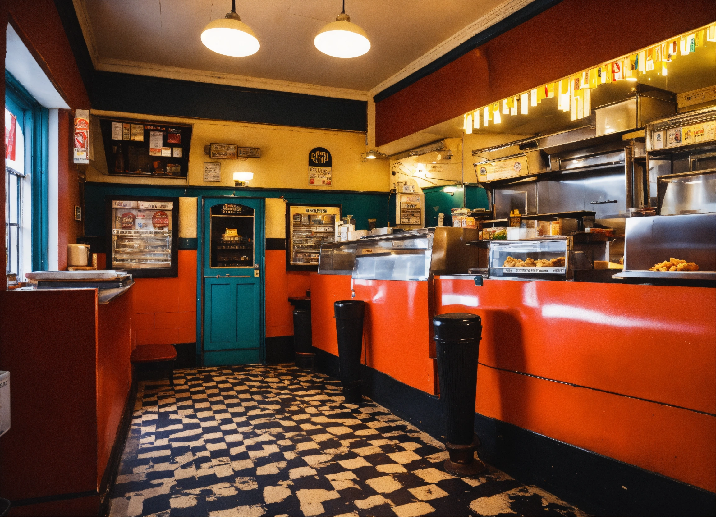 Lexica - Vintage glasgow chip shop interior