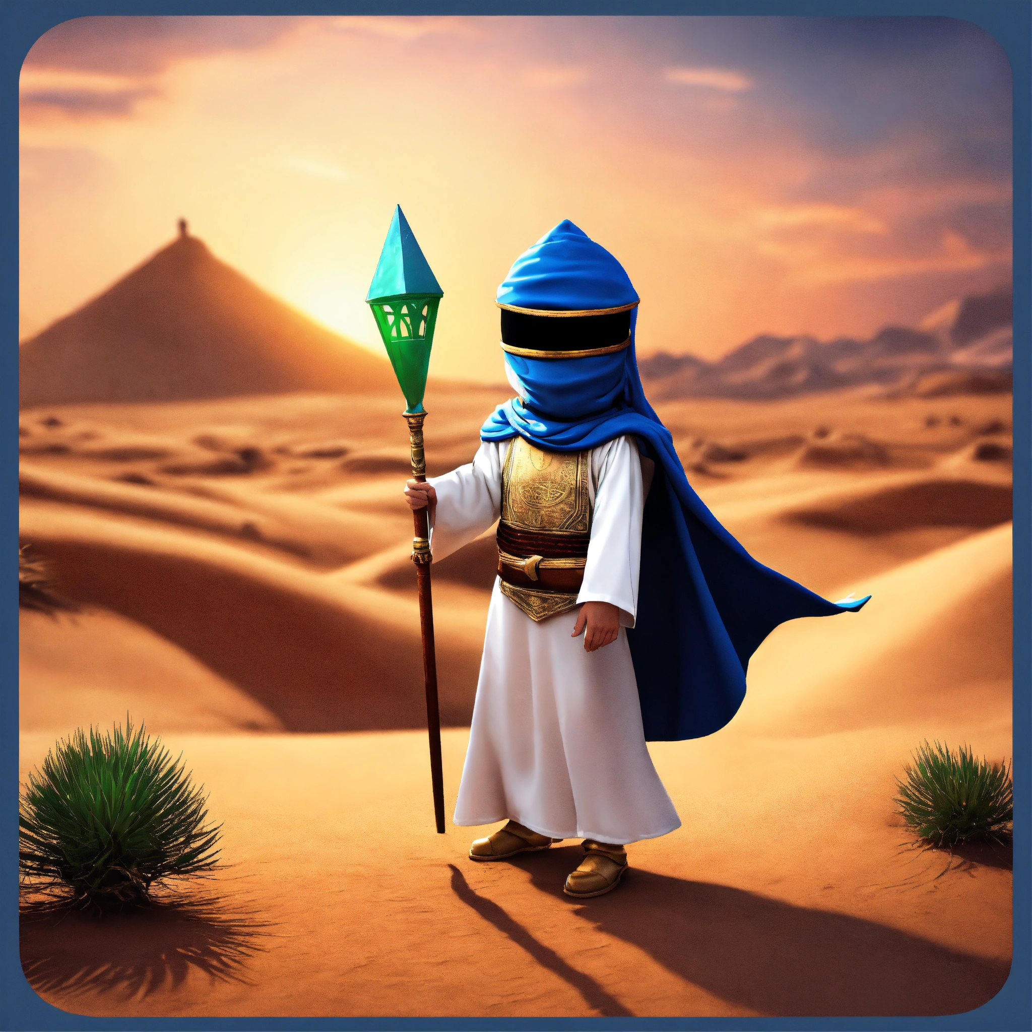 Lexica - Faceless 3d Mascot Of The Islamic Hero As A Child, Abdullah ...