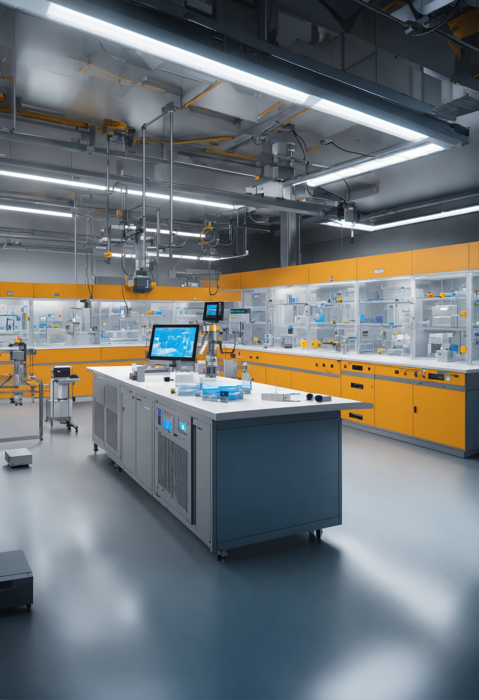 Lexica - Photorealistic visualization of an advanced laboratory setting ...