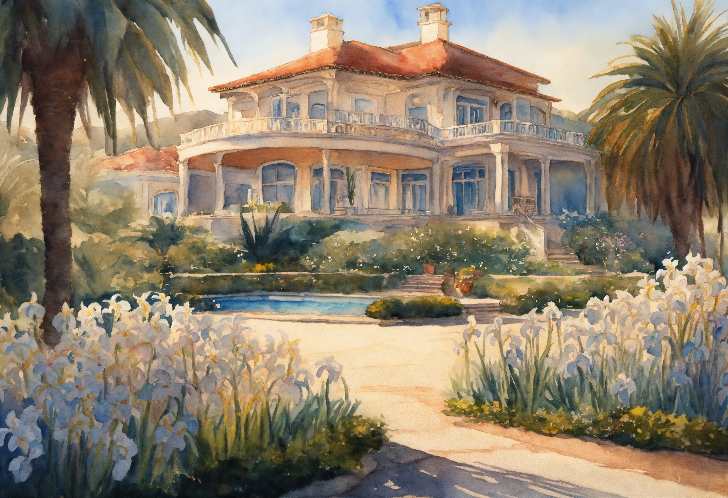 Lexica - Watercolour painting, pastel colours, warm light, intricate ...