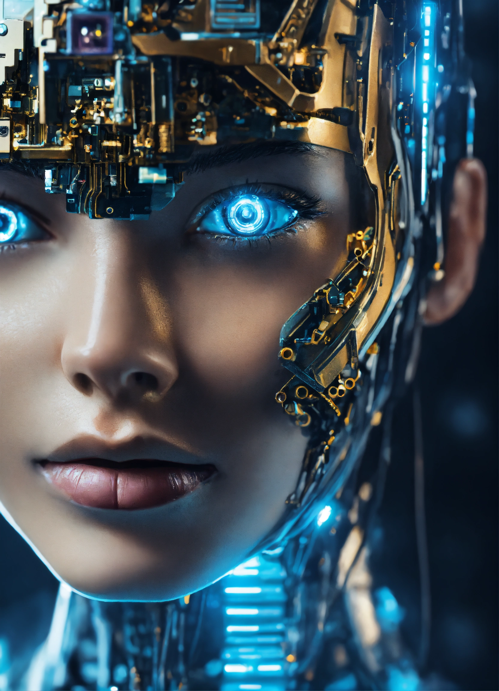 Lexica - Artificial intelligence futuristic digital technology human ...